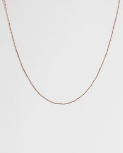 Rose Gold 48cm Fine Box Chain Necklace sold by Collete Hayman