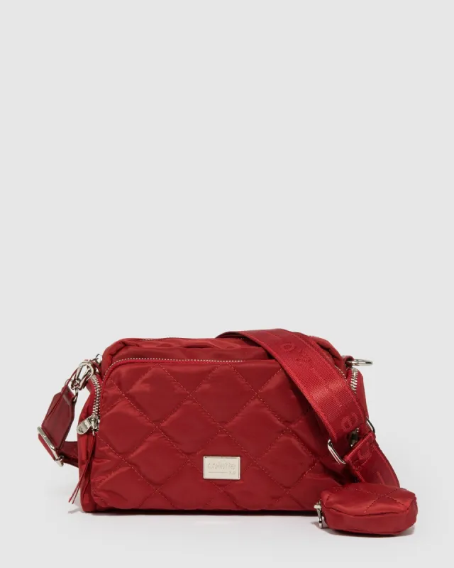 Red Harper Nylon Crossbody Bag sold by Collete Hayman