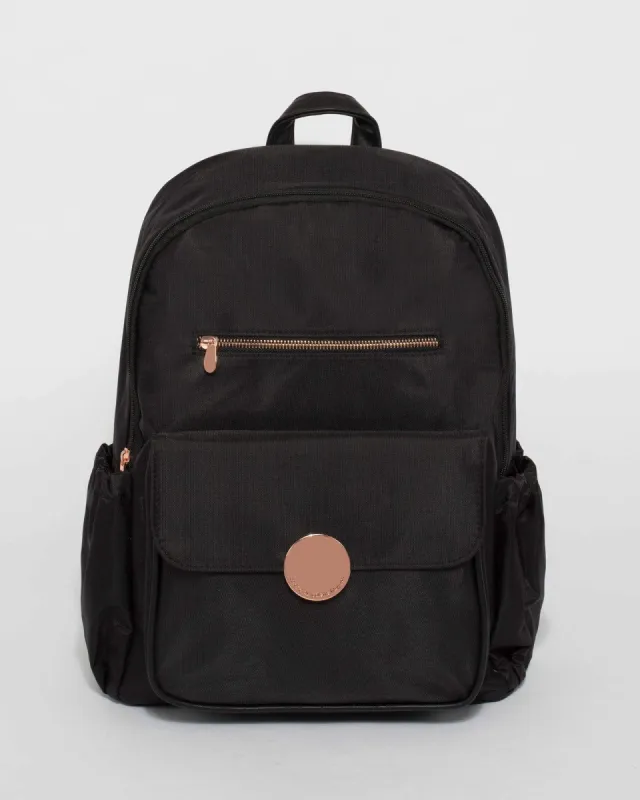 Black Jackie Large Backpack sold by Collete Hayman