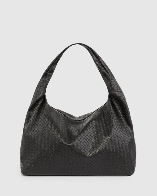 Black Kiki Slouch Bag made by Collete Hayman