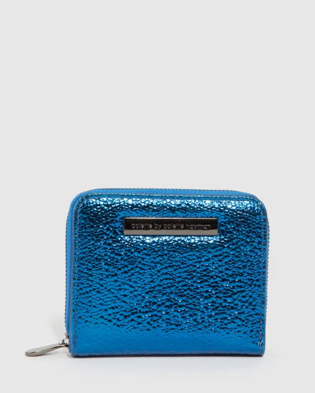 Blue Gigi Mini Wallet sold by Collete Hayman