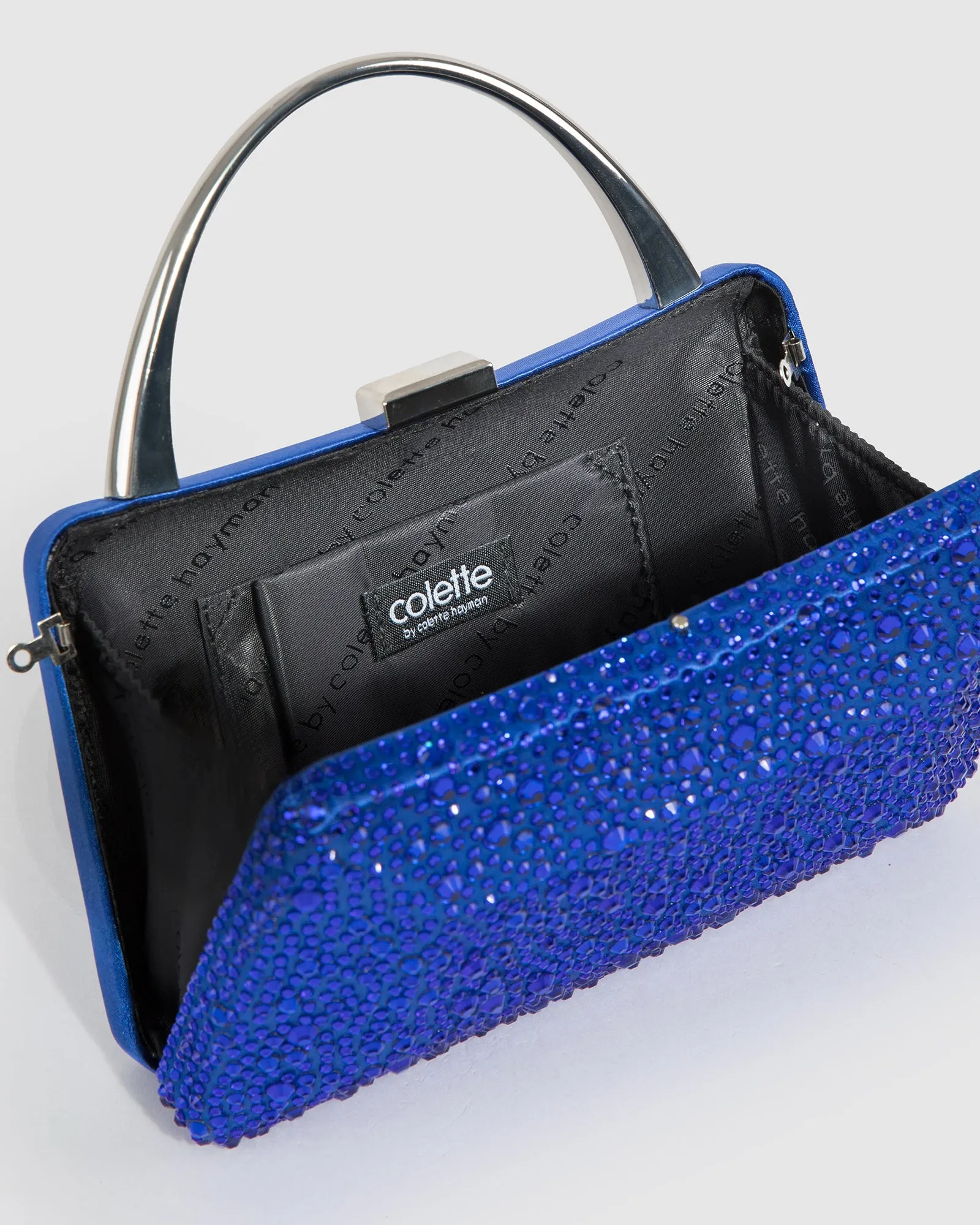 Blue Jem Crystal Clutch Bag sold by Collete Hayman product image thumbnail 5
