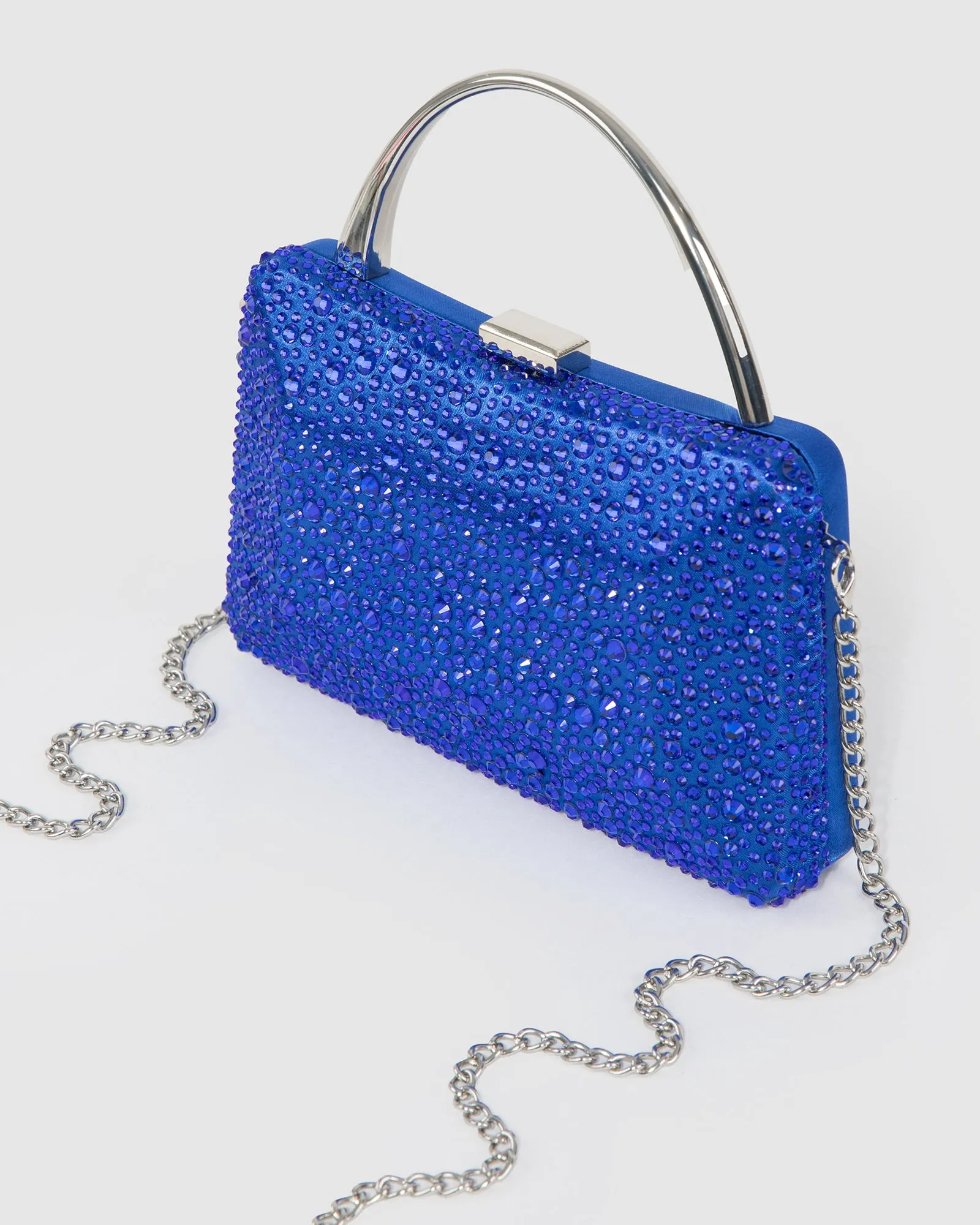 Blue Jem Crystal Clutch Bag sold by Collete Hayman product image thumbnail 4