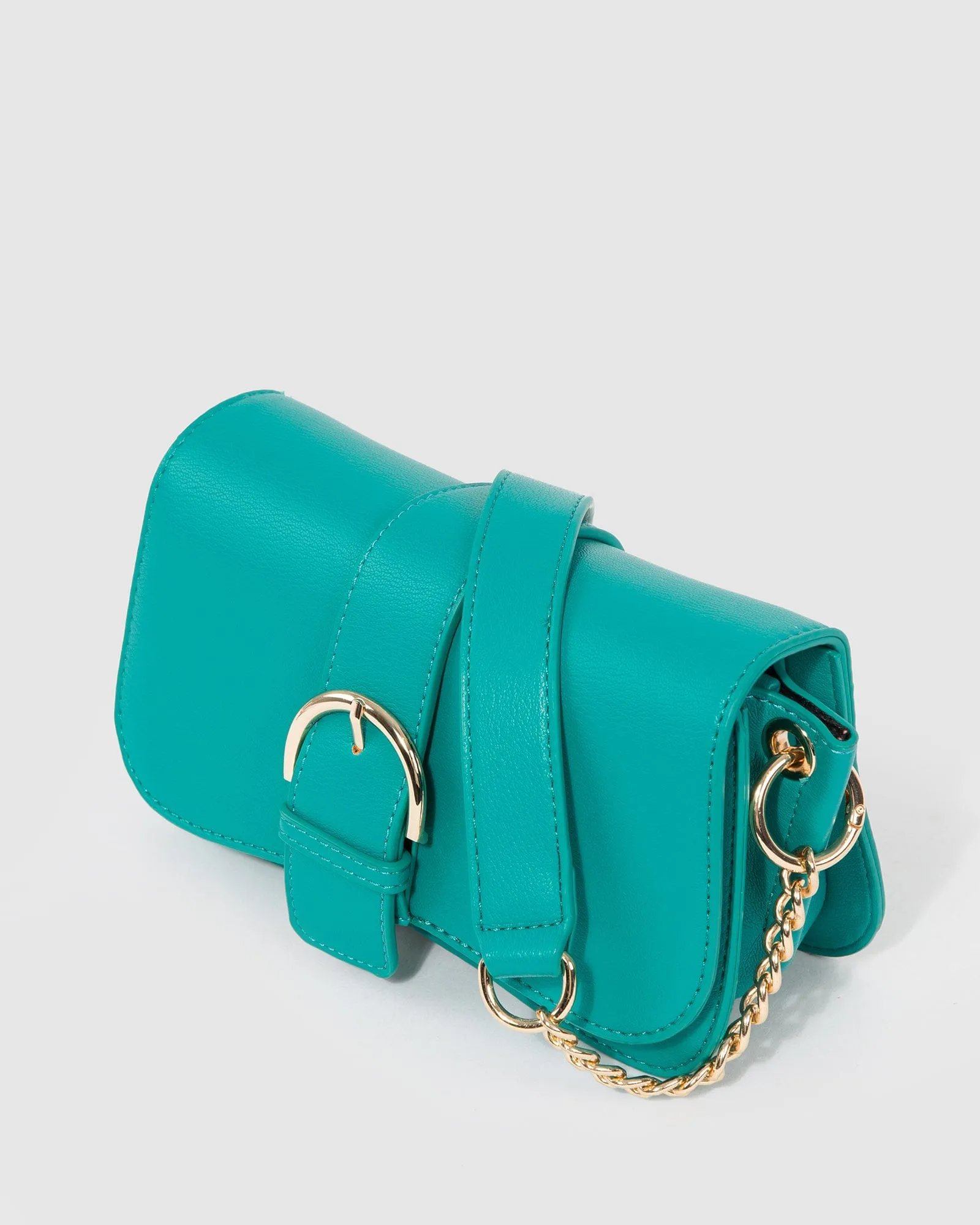 Green Macy Buckle Shoulder Bag sold by Collete Hayman product image thumbnail 4