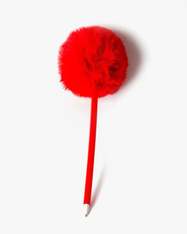 Red Round Fluffy Pen sold by Collete Hayman