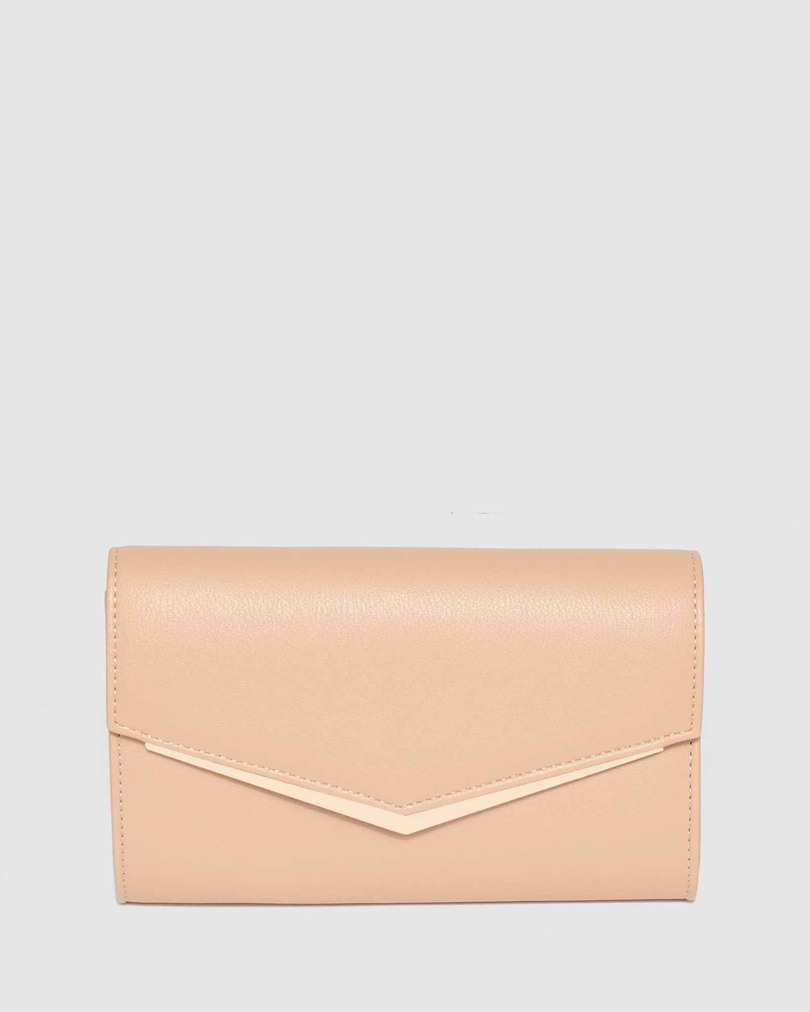 Nude Kelsey Clutch Bag sold by Collete Hayman