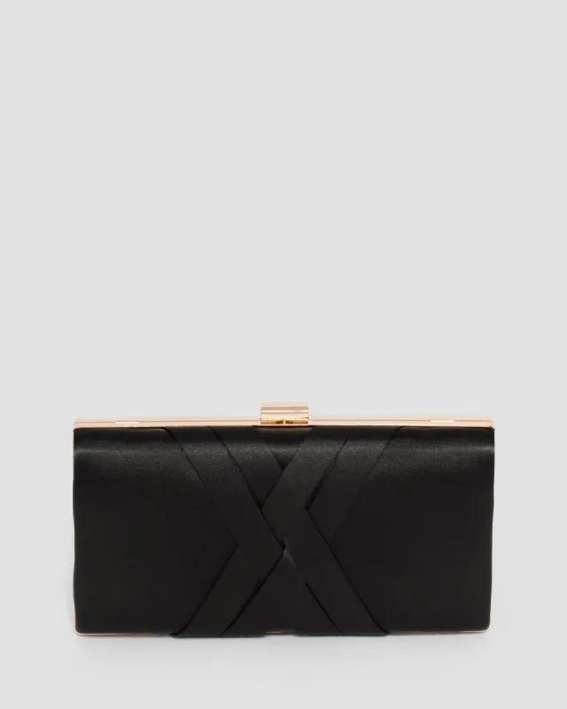 Black Melanie Clutch Bag sold by Collete Hayman