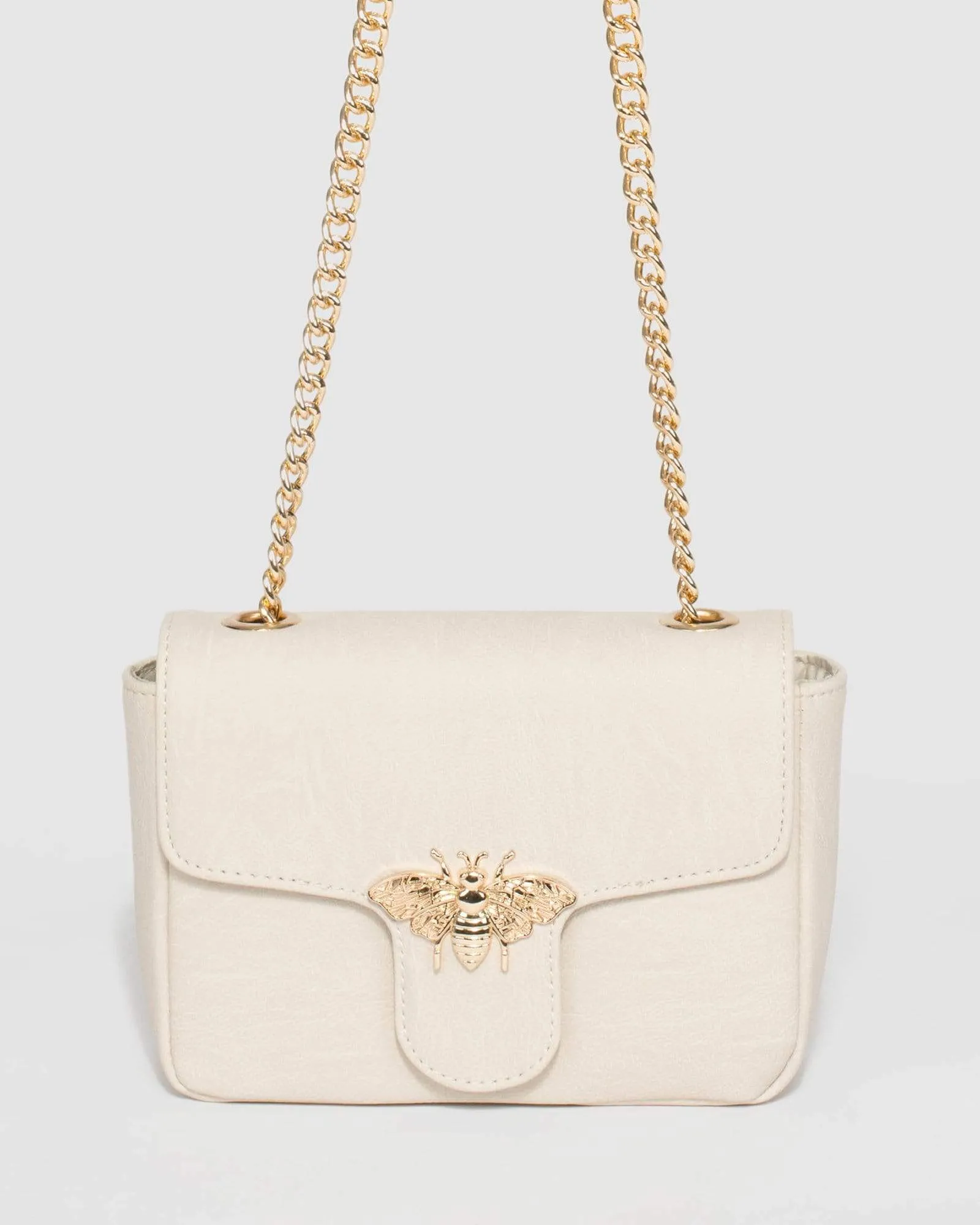 Ivory Diana Bug Crossbody Bag sold by Collete Hayman