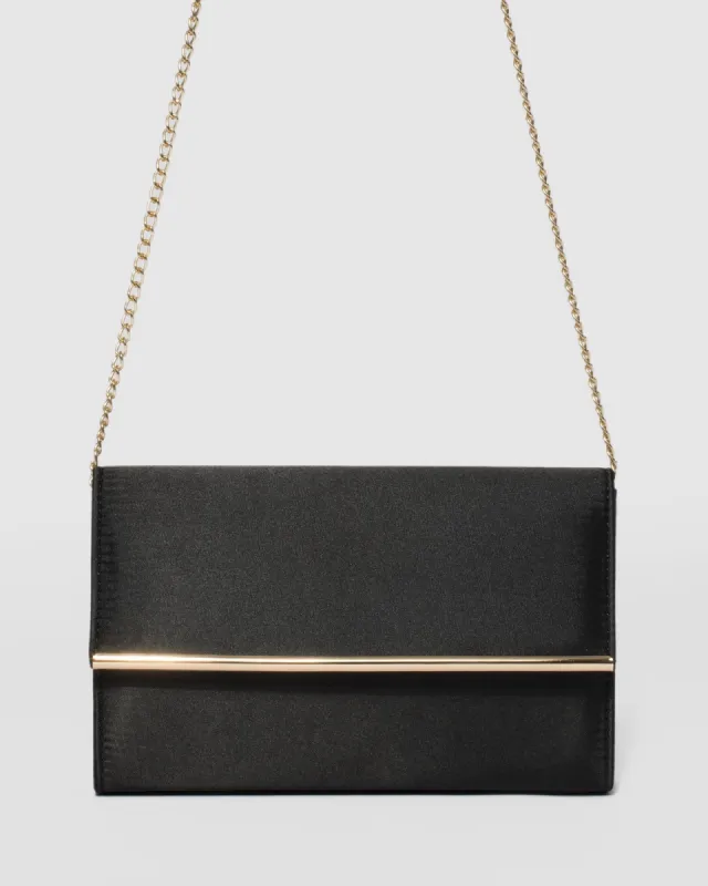Black Harriet Clutch Bag sold by Collete Hayman