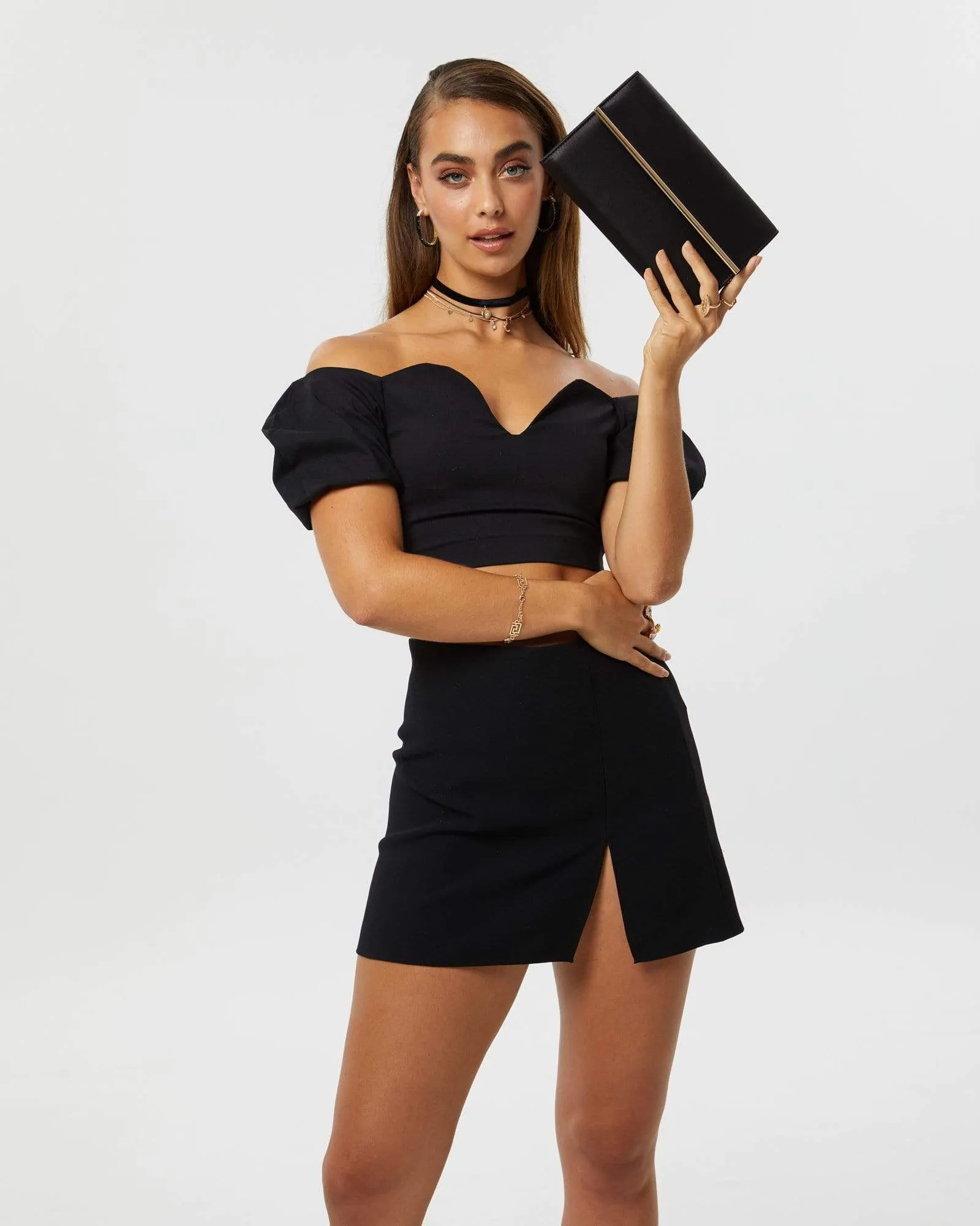 Black Harriet Clutch Bag sold by Collete Hayman product image thumbnail 2