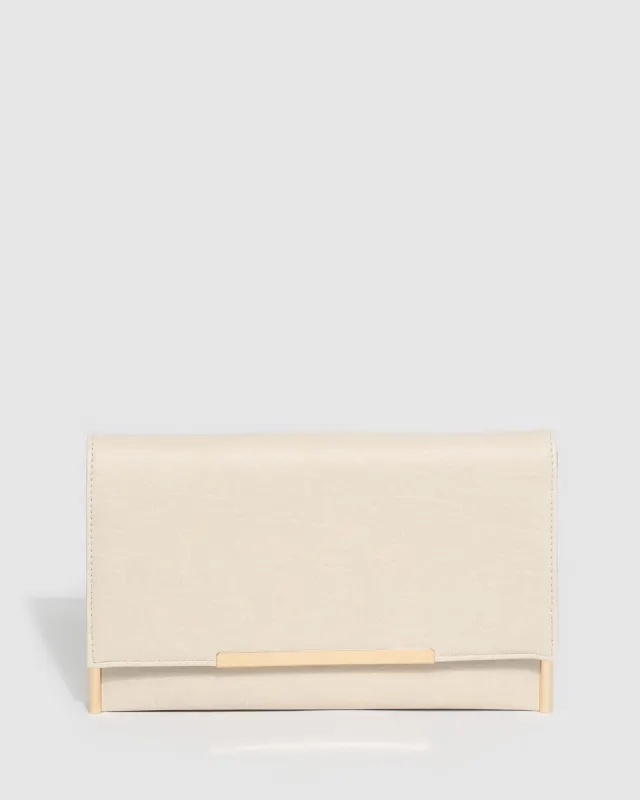 Ivory Brielle Clutch Bag sold by Collete Hayman