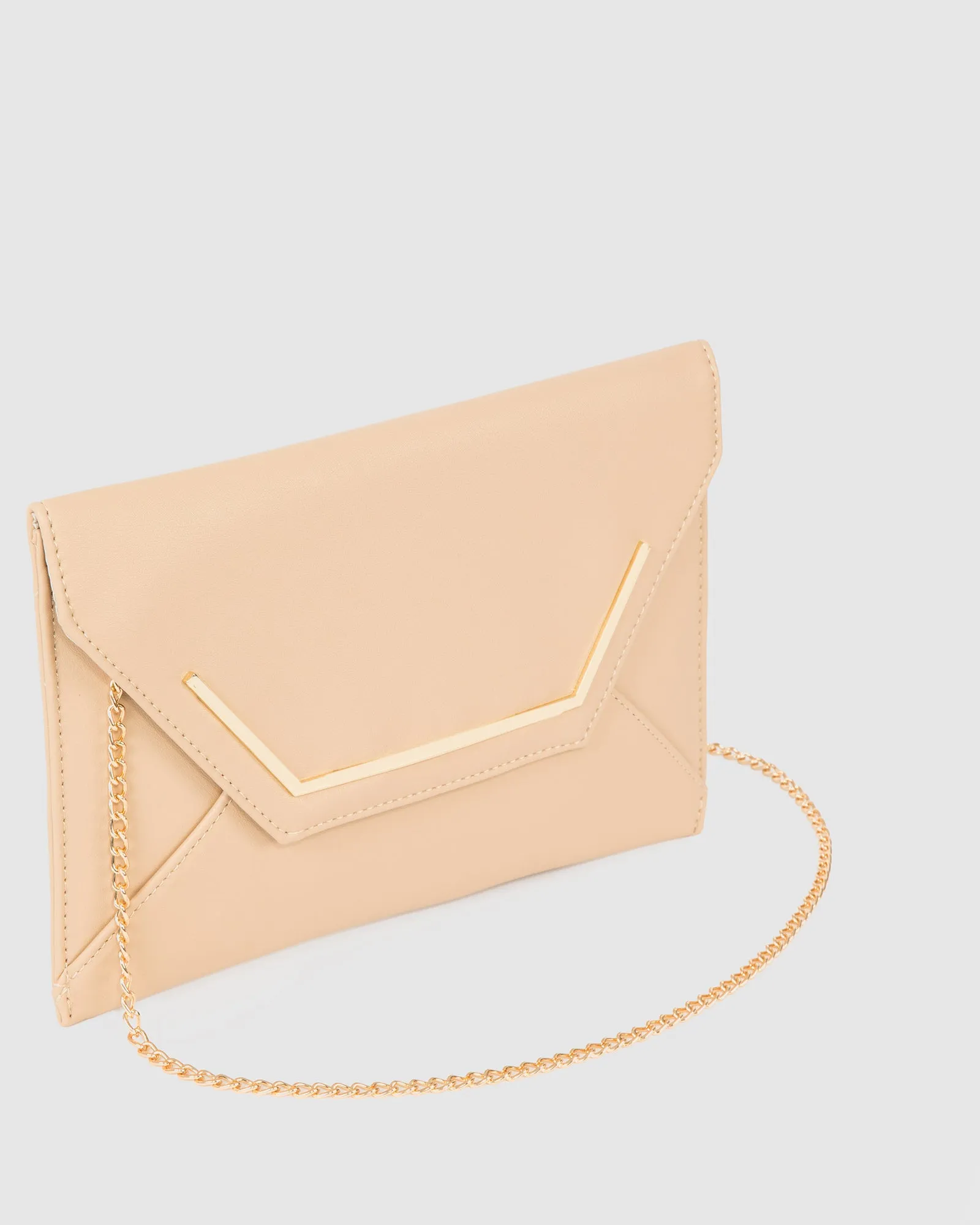 Natural Samantha Square Clutch Bag sold by Collete Hayman product image thumbnail 3