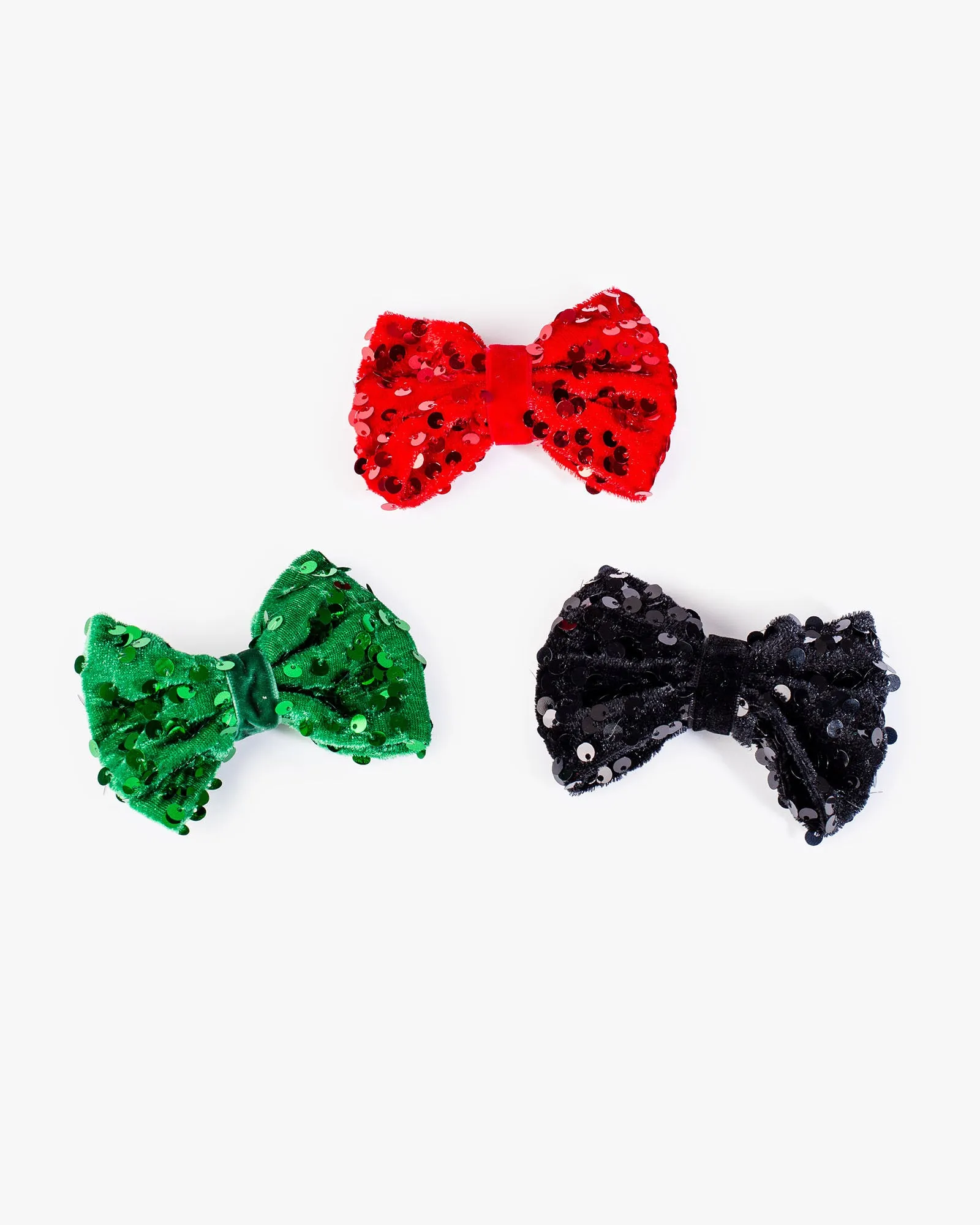 Multi Colour 3 Pack Sequin Bow Hair Slides sold by Collete Hayman