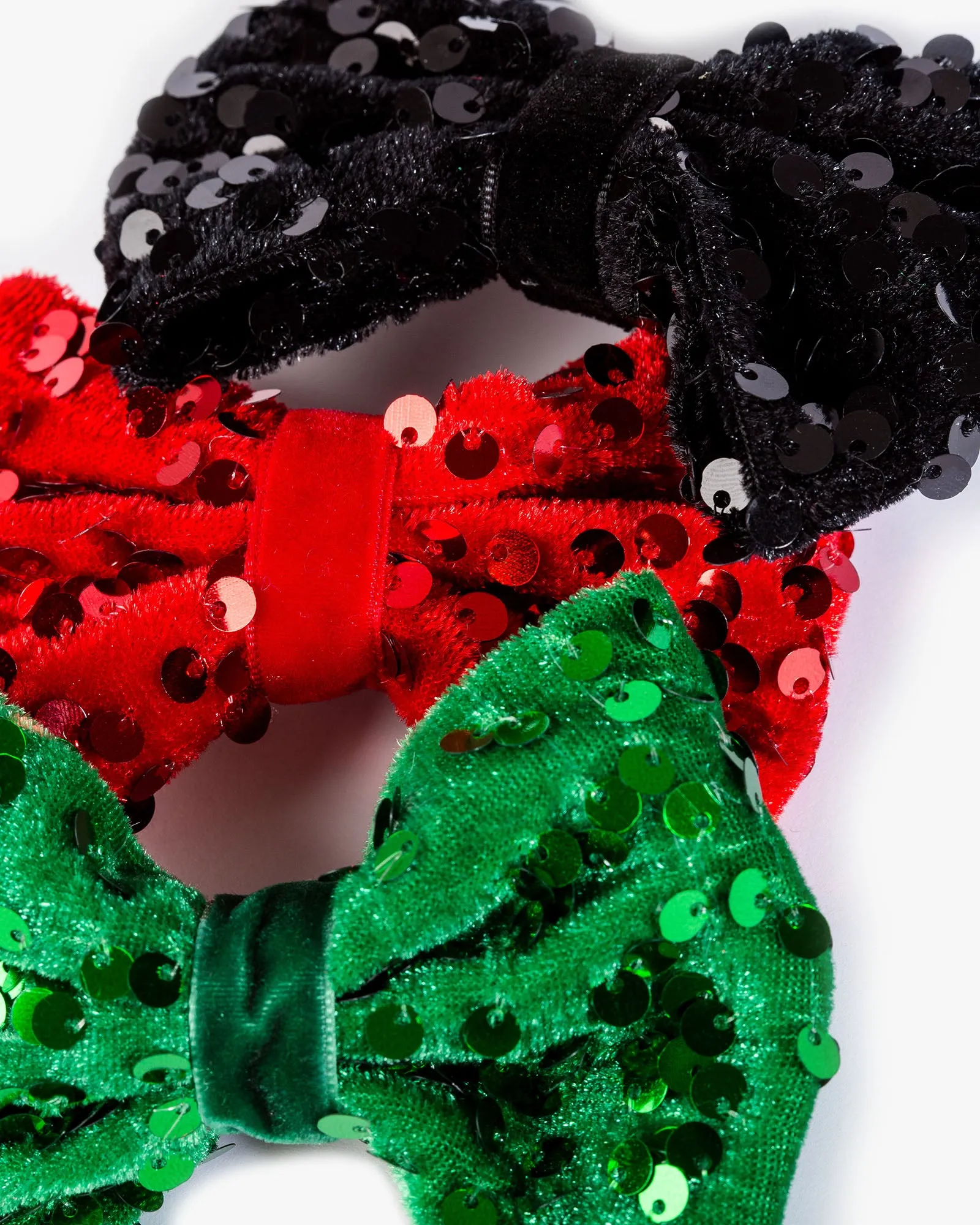 Multi Colour 3 Pack Sequin Bow Hair Slides sold by Collete Hayman product image thumbnail 2