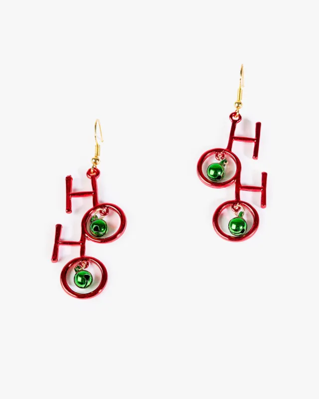 Red Ho Ho Christmas Hook Drop Earrings sold by Collete Hayman