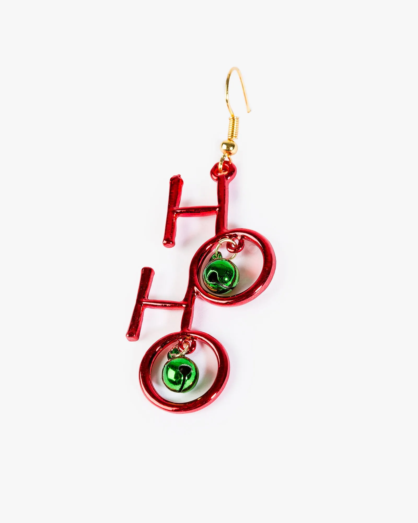 Red Ho Ho Christmas Hook Drop Earrings sold by Collete Hayman product image thumbnail 2