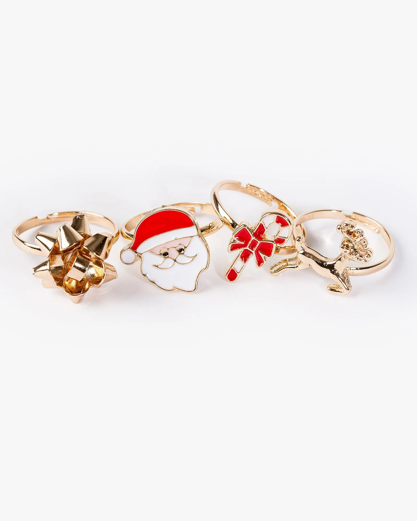 Multi Colour 4 Pack Christmas Icon Rings sold by Collete Hayman product image thumbnail 2