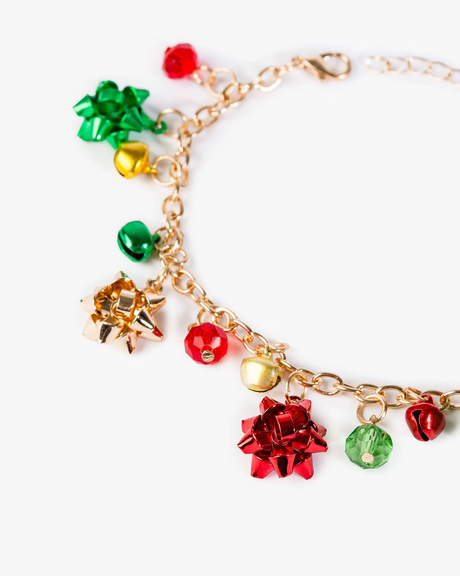Multi Colour Christmas Bow Charm Bracelet sold by Collete Hayman product image thumbnail 2