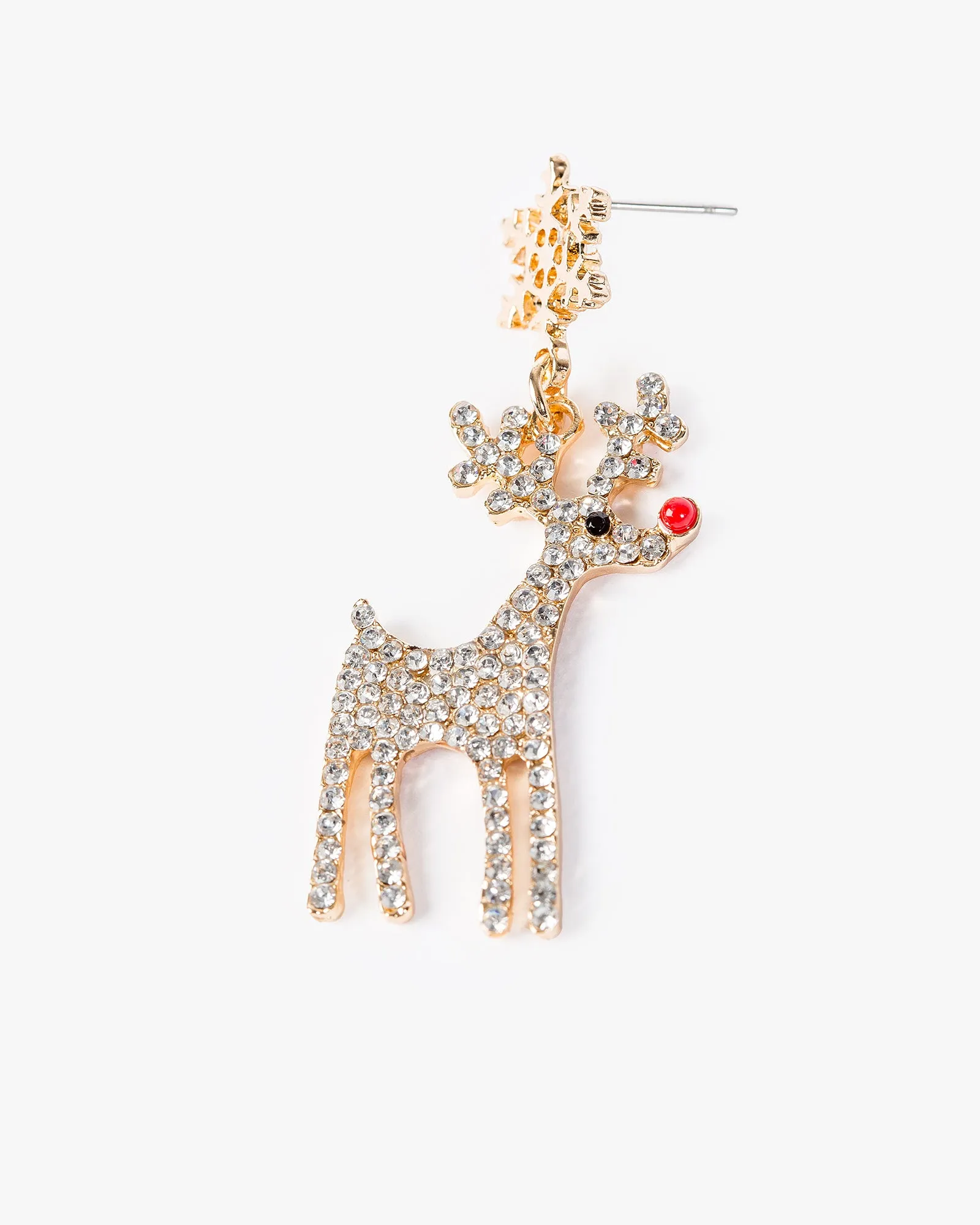 Crystal Reindeer Earrings sold by Collete Hayman product image thumbnail 2