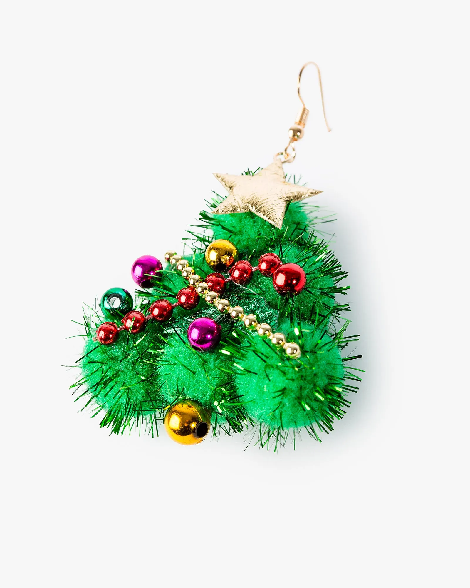 Multi Colour Decorated Christmas Tree Earrings sold by Collete Hayman product image thumbnail 2