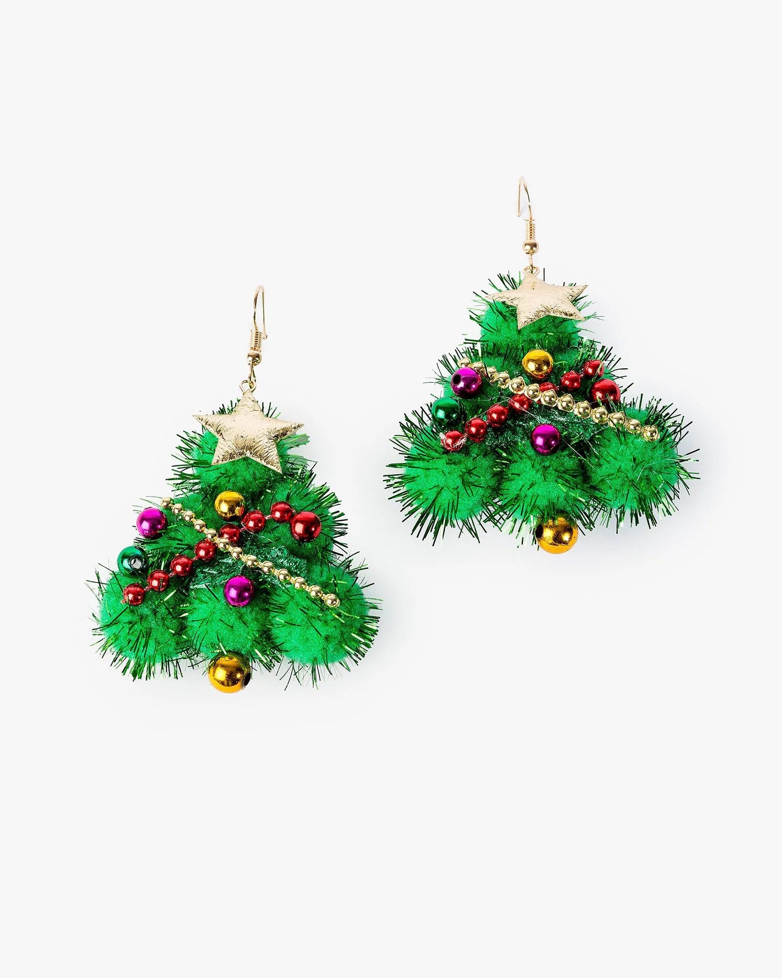 Multi Colour Decorated Christmas Tree Earrings sold by Collete Hayman