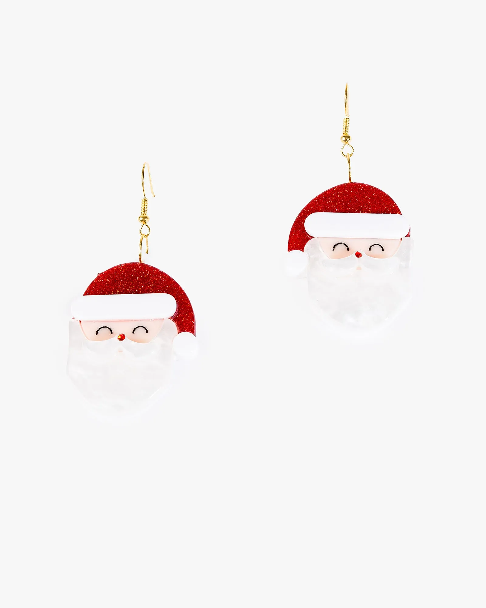 Multi Colour Santa Face Crystal Earrings sold by Collete Hayman