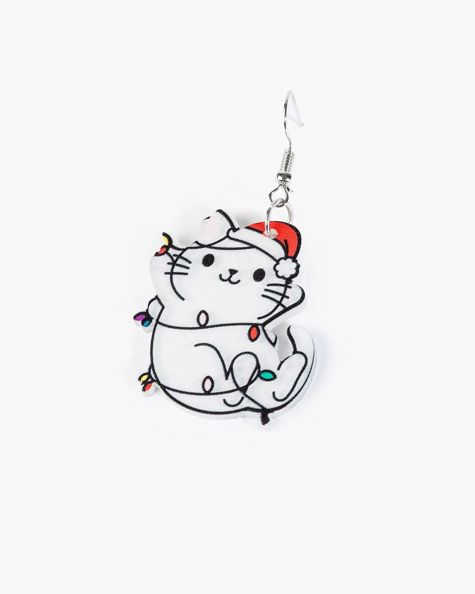 Multi Colour Christmas Cat Earrings sold by Collete Hayman product image thumbnail 2