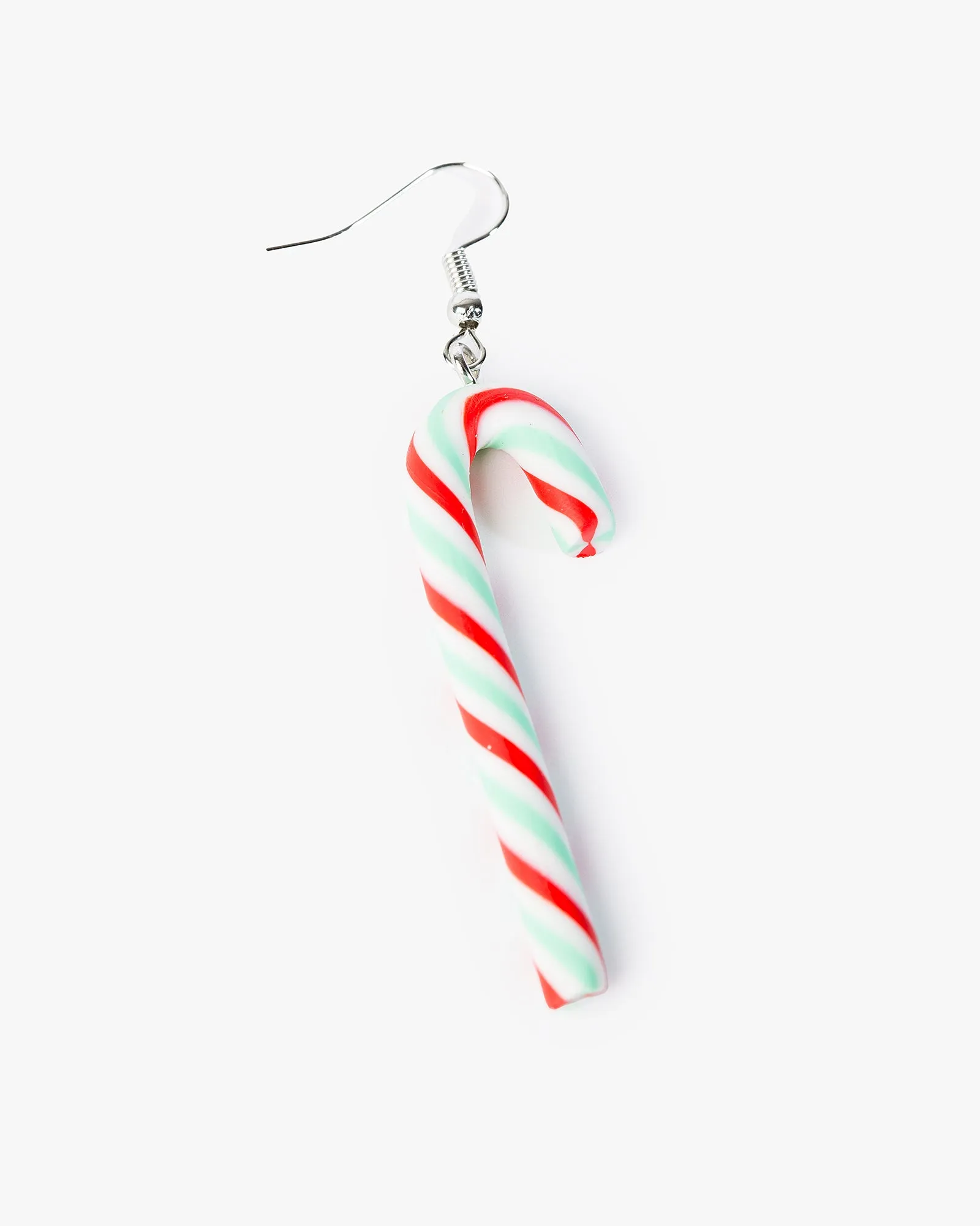 Multi Colour 3D Candy Cane Earrings sold by Collete Hayman product image thumbnail 2