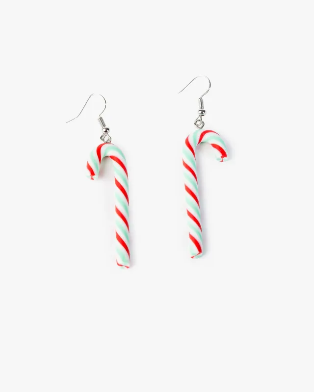 Multi Colour 3D Candy Cane Earrings sold by Collete Hayman