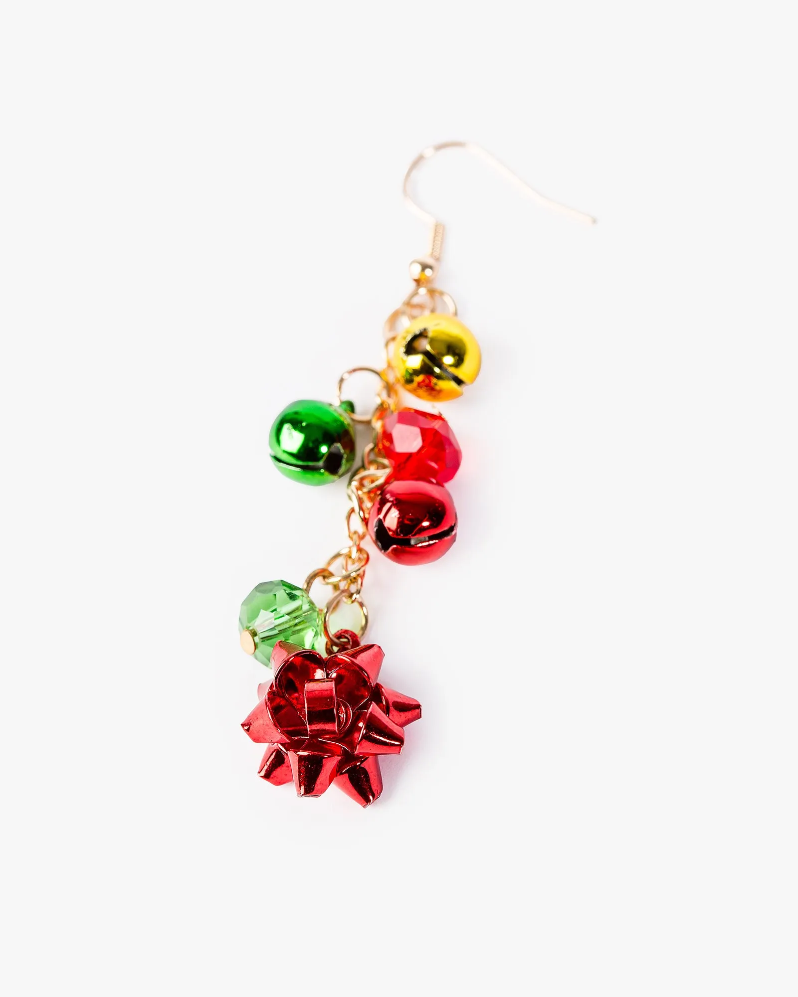 Multi Colour Christmas Bells And Bow Earrings sold by Collete Hayman product image thumbnail 2