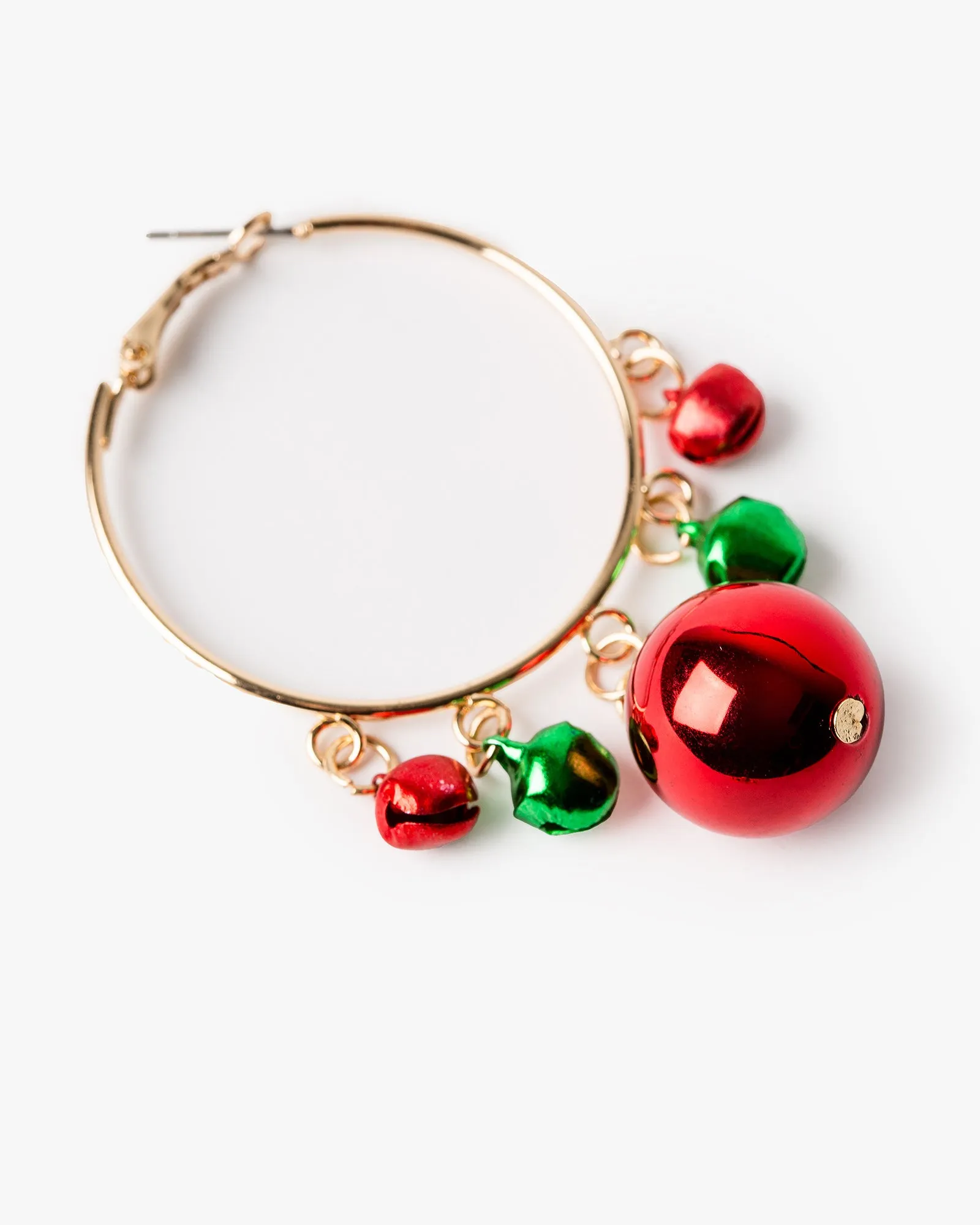 Multi Colour Christmas Bells Hoop Earrings sold by Collete Hayman product image thumbnail 2