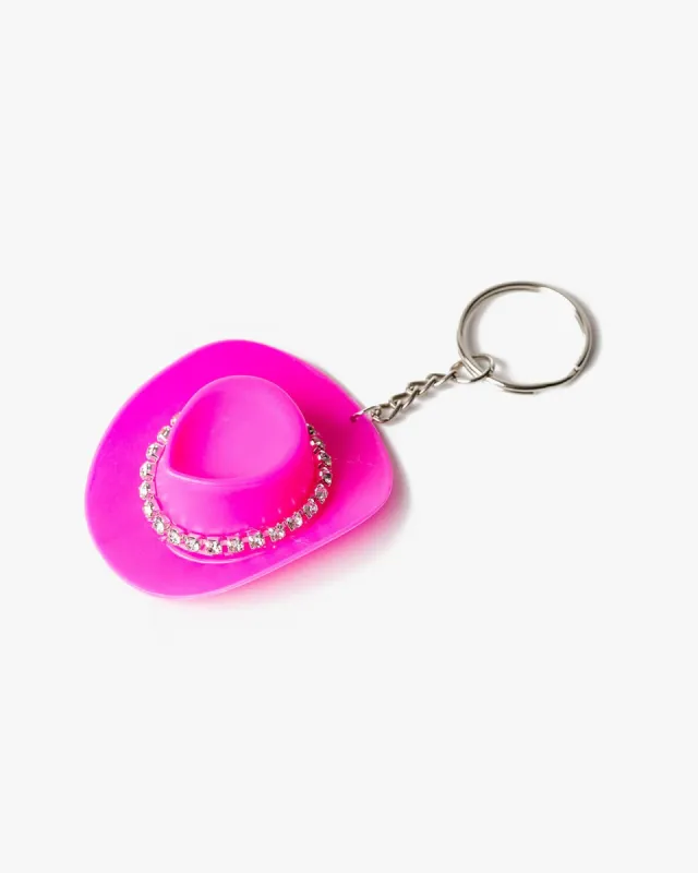 Pink Cowboy Hat Keyring sold by Collete Hayman