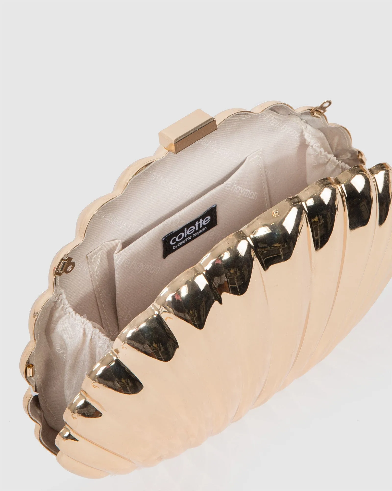 Gold Avana Shell Clutch Bag sold by Collete Hayman product image thumbnail 5