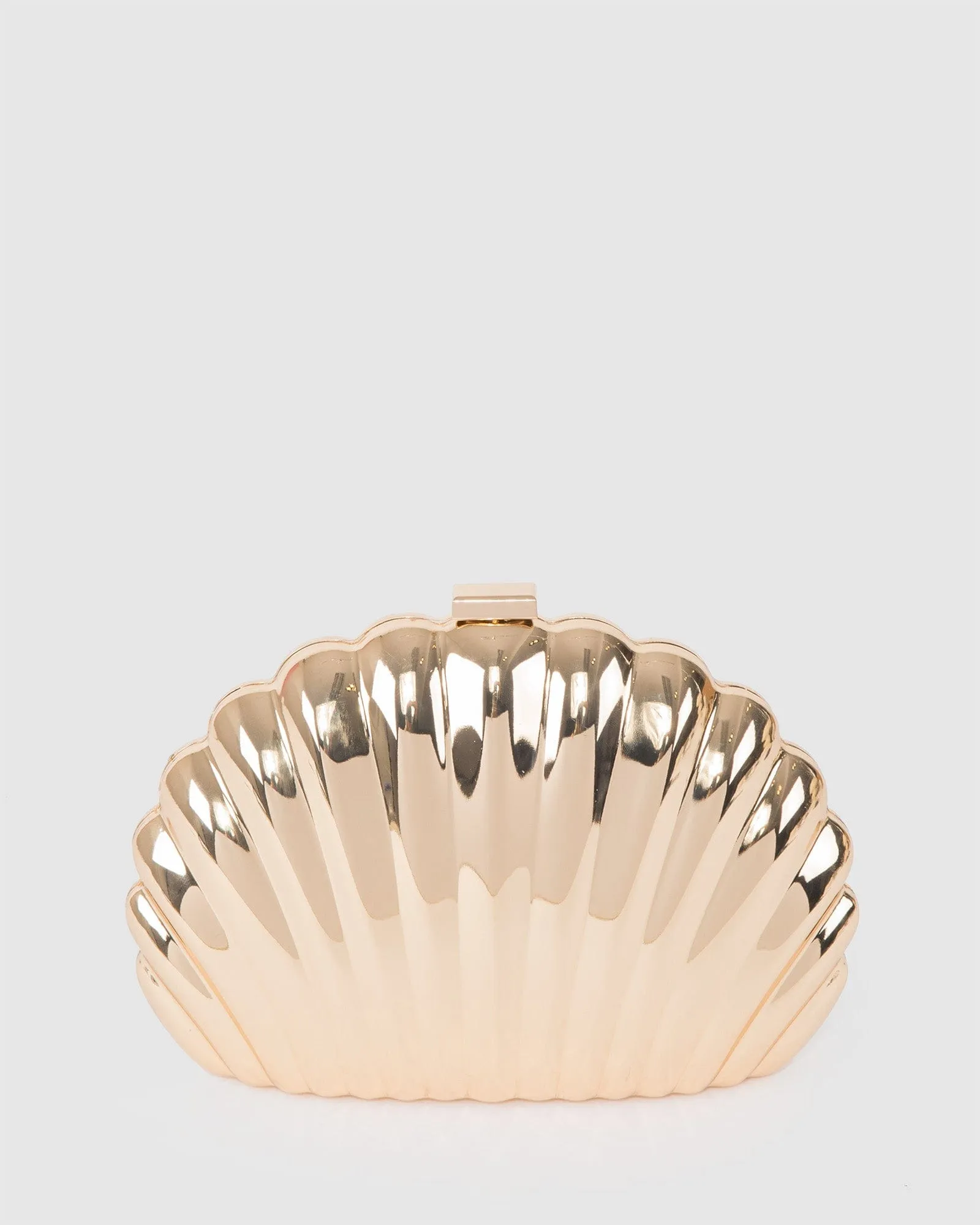 Gold Avana Shell Clutch Bag sold by Collete Hayman