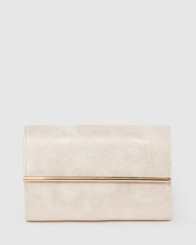 Gold Harriet Clutch Bag sold by Collete Hayman