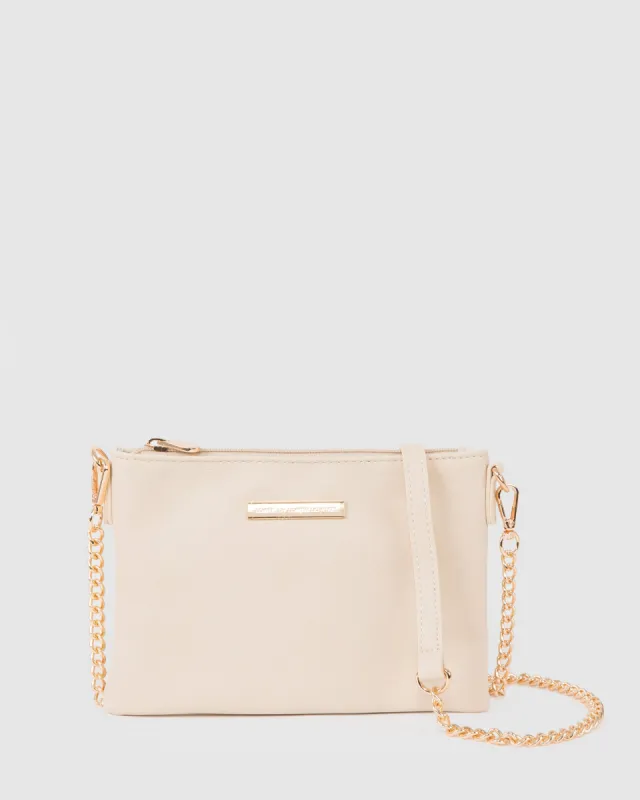 Ivory Peta Wristlet Clutch Bag sold by Collete Hayman
