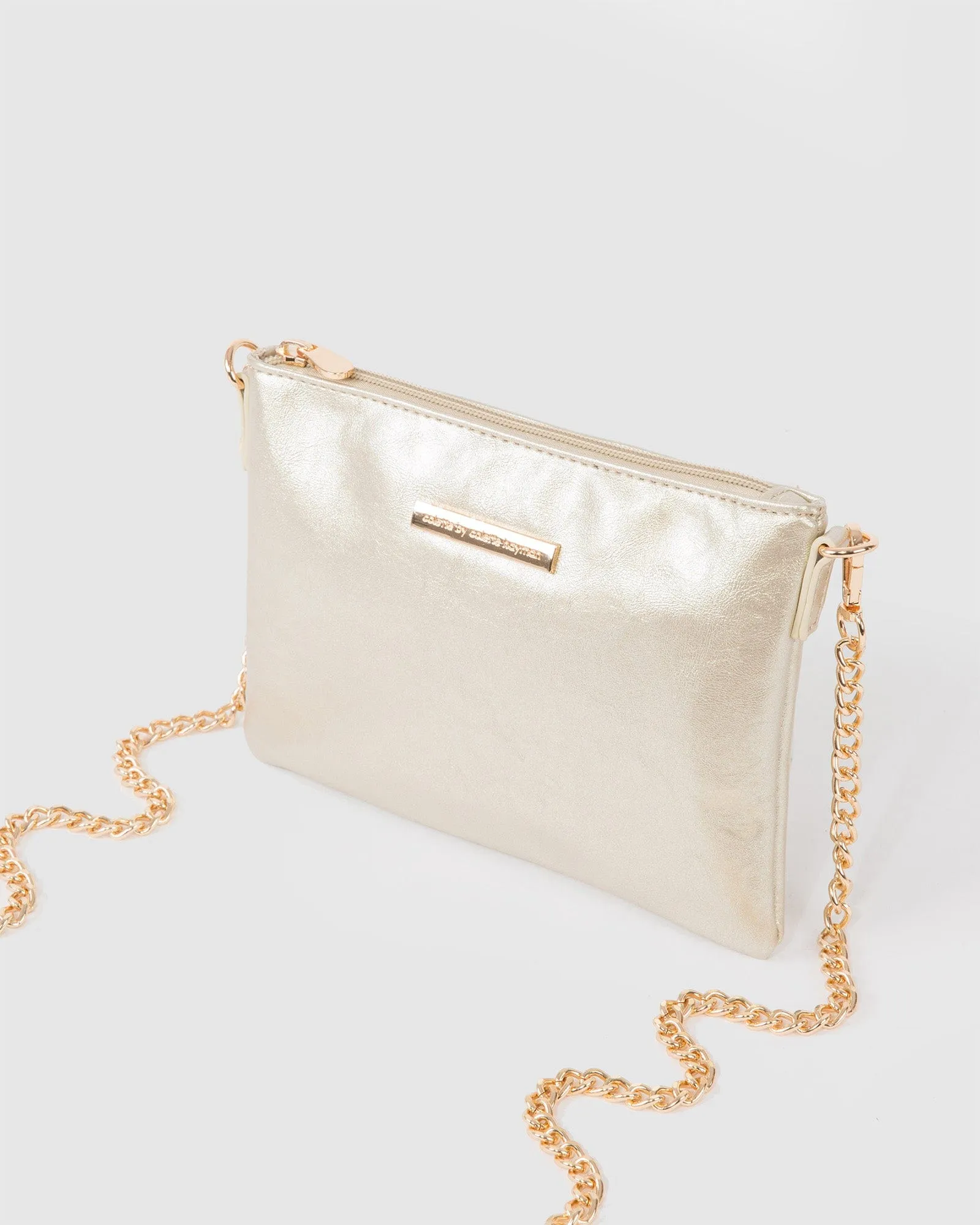 Gold Peta Wristlet Clutch Bag sold by Collete Hayman product image thumbnail 5