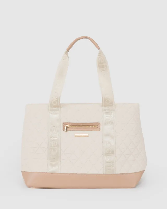 Multi Colour Viktoria Quilt Tote Bag sold by Collete Hayman