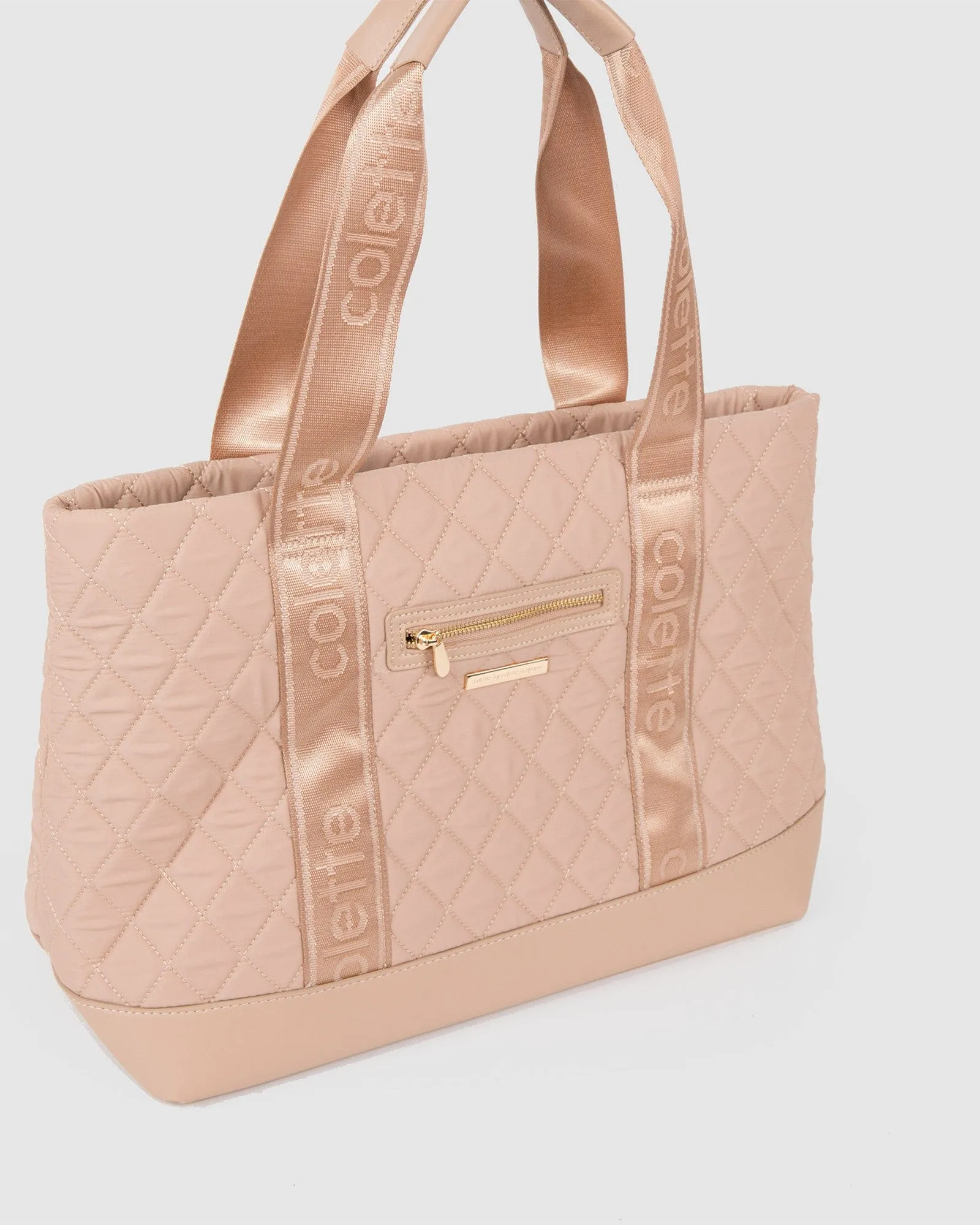 Natural Viktoria Quilt Tote Bag sold by Collete Hayman product image thumbnail 2