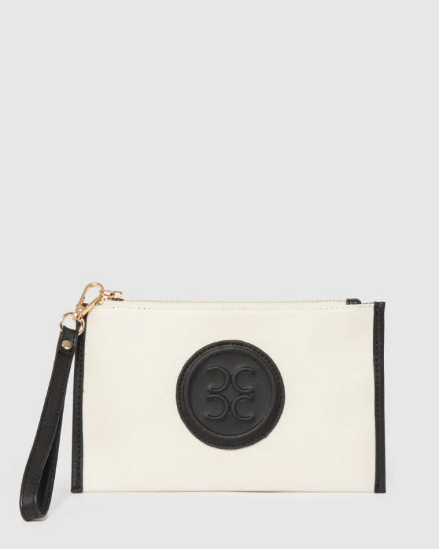 Multi Colour Brook Logo Wristlet Purse sold by Collete Hayman