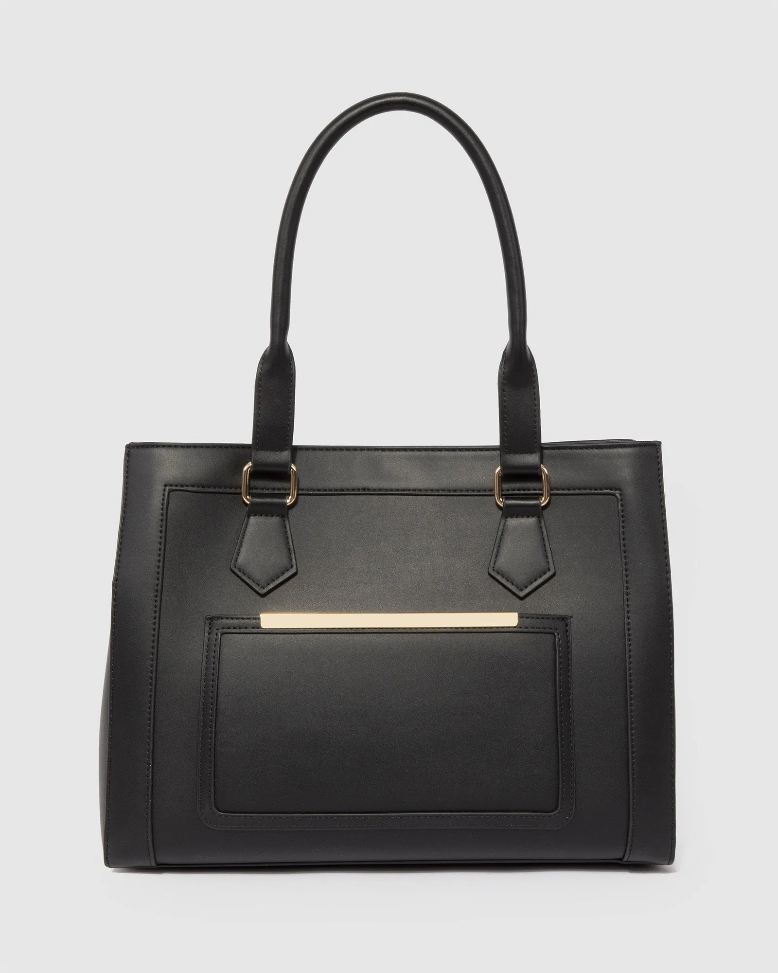 Black Demi Pocket Tote Bag sold by Collete Hayman