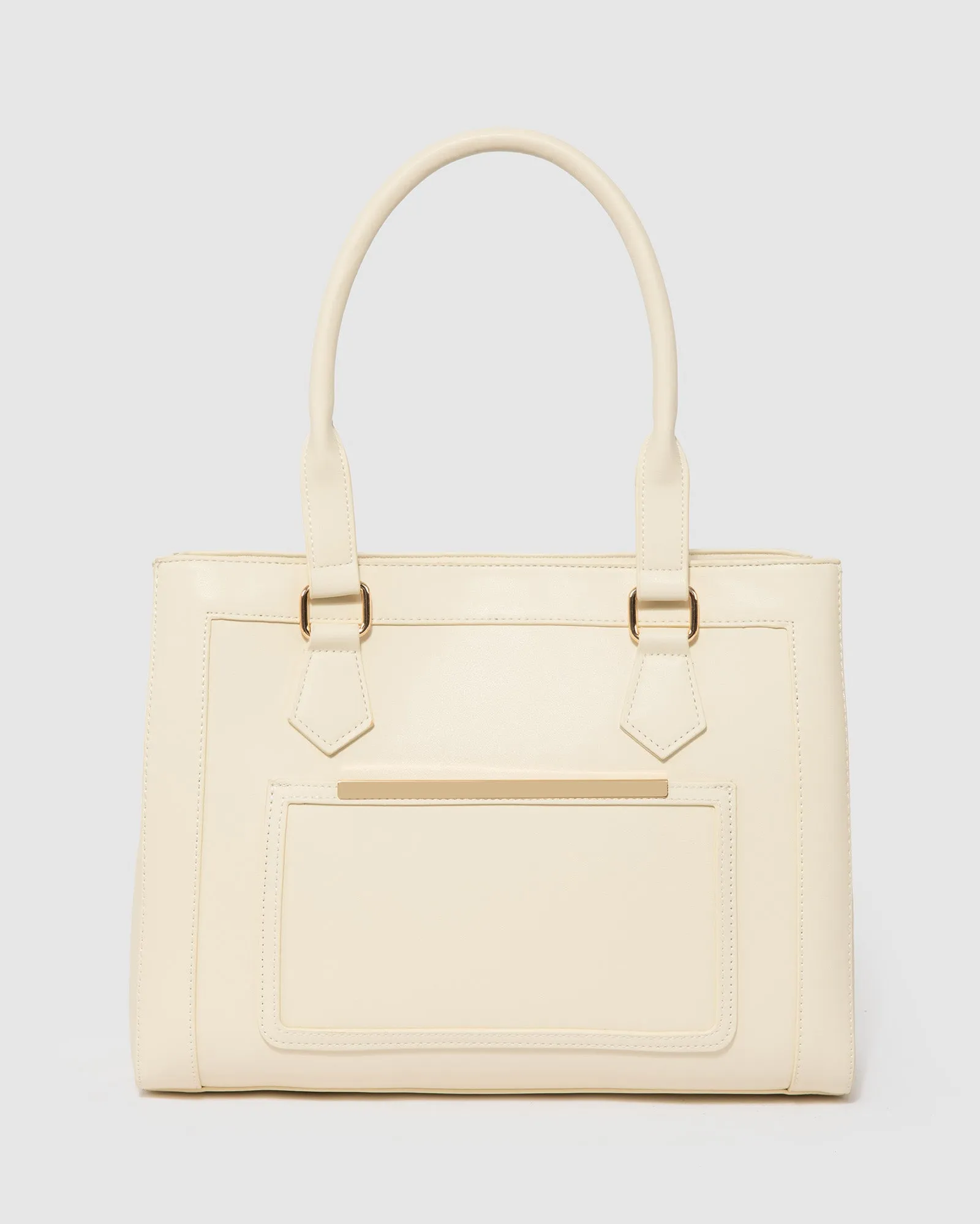 Ivory Demi Pocket Tote Bag sold by Collete Hayman