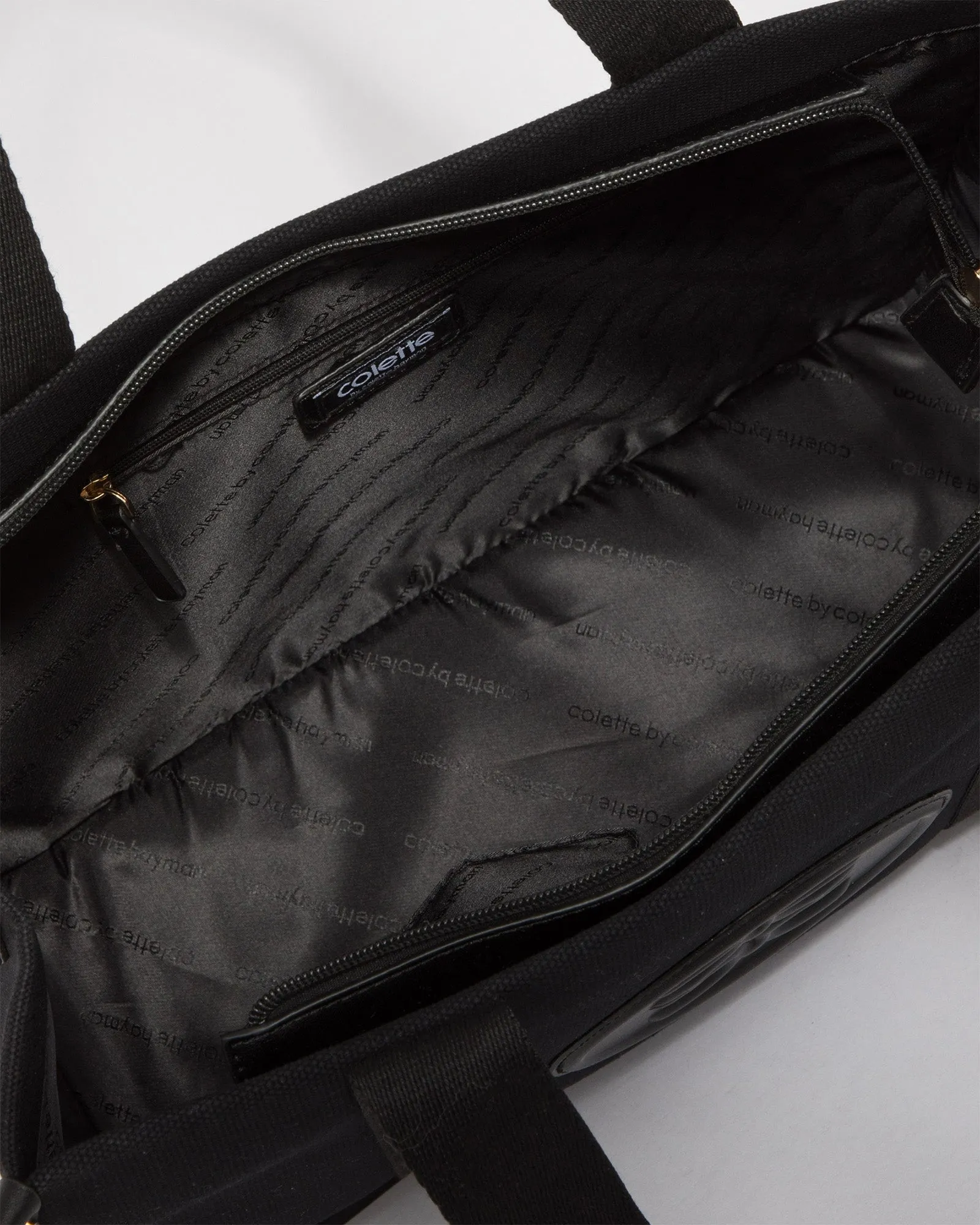 Black Wyomia Oversized Webbing Tote Bag sold by Collete Hayman product image thumbnail 5