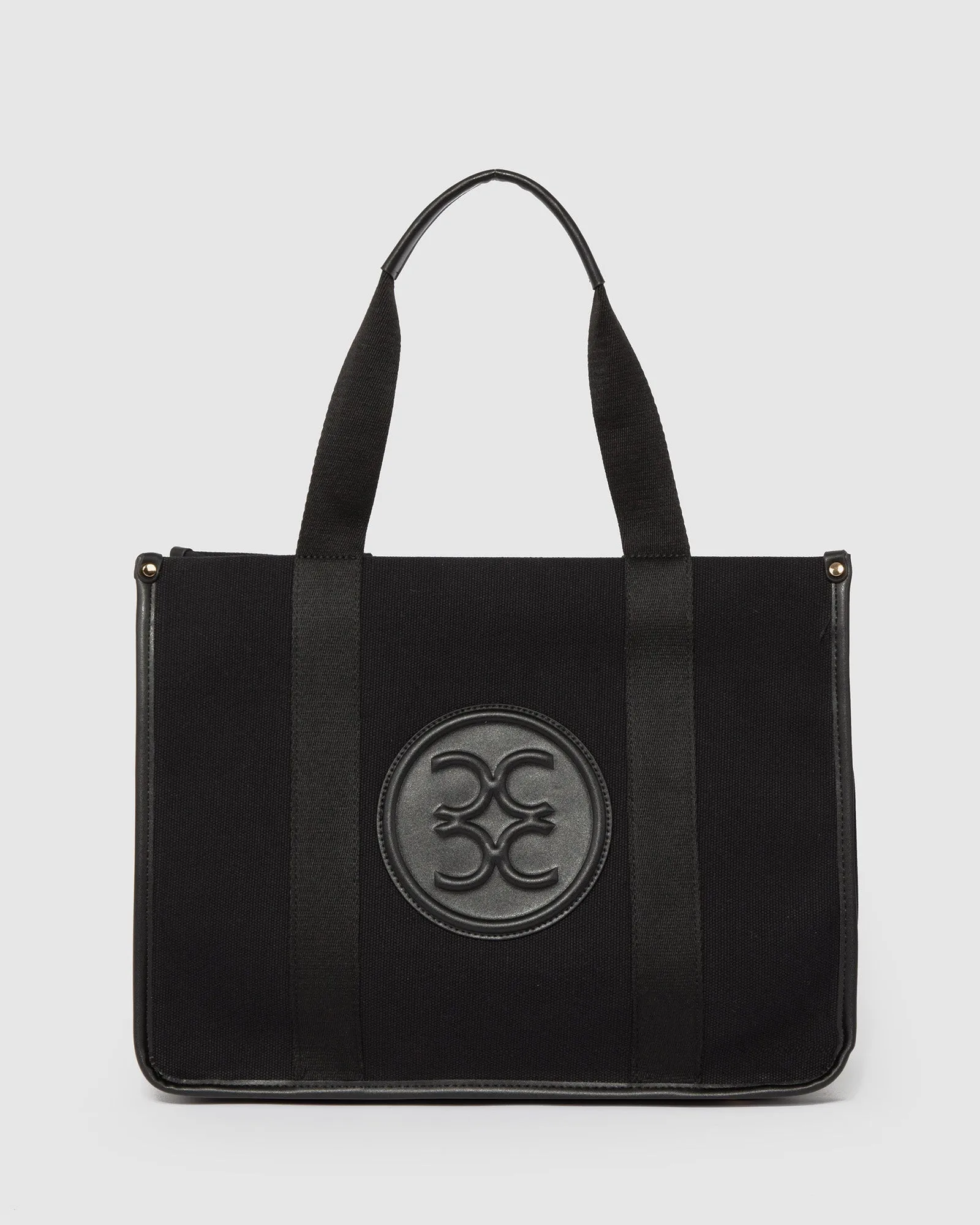 Black Wyomia Oversized Webbing Tote Bag sold by Collete Hayman