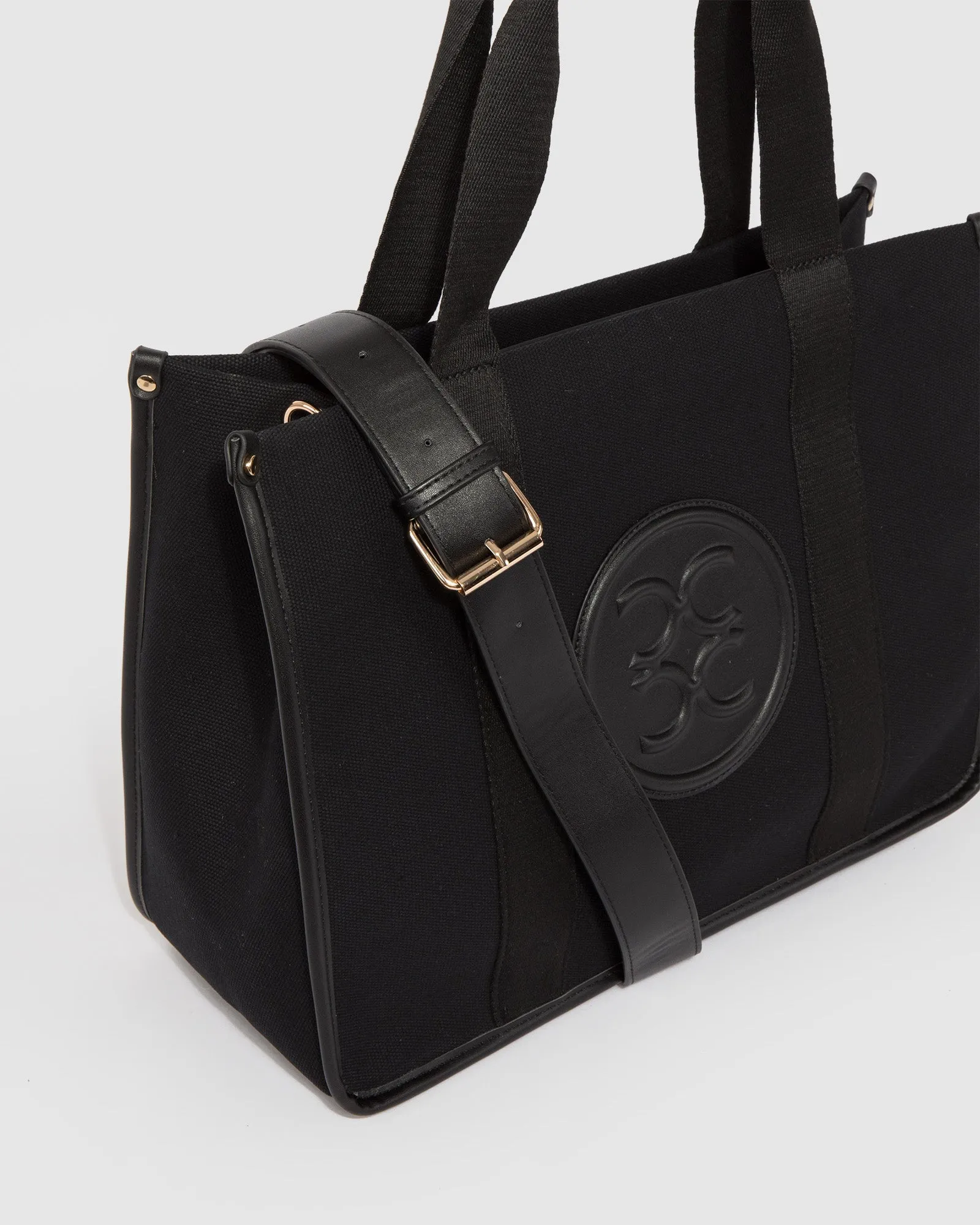 Black Wyomia Oversized Webbing Tote Bag sold by Collete Hayman product image thumbnail 2