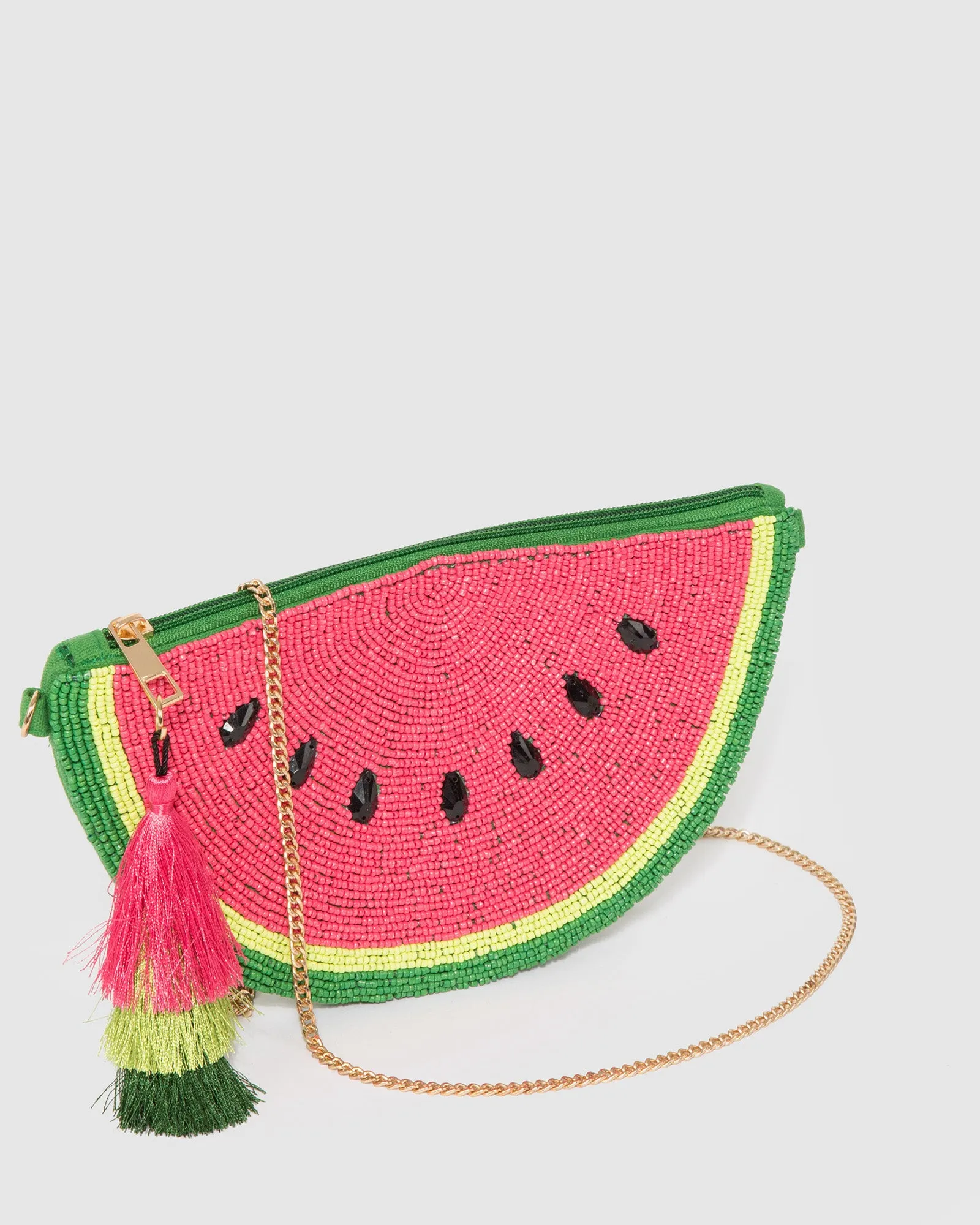 Multi Colour Lila Beaded Watermelon Coin Purse sold by Collete Hayman product image thumbnail 3