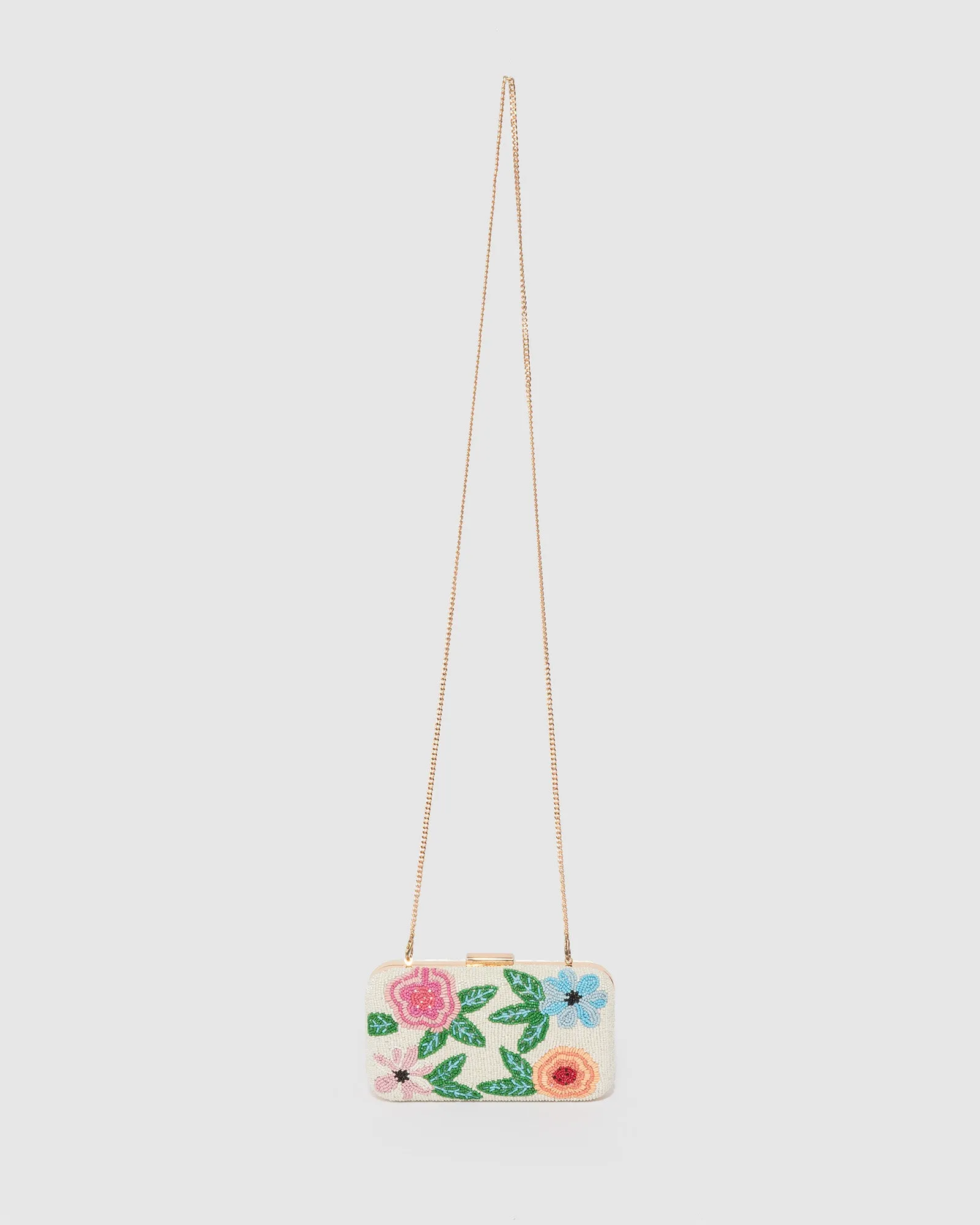 Multi Colour Terese Beaded Hardcase Clutch Bag sold by Collete Hayman product image thumbnail 4