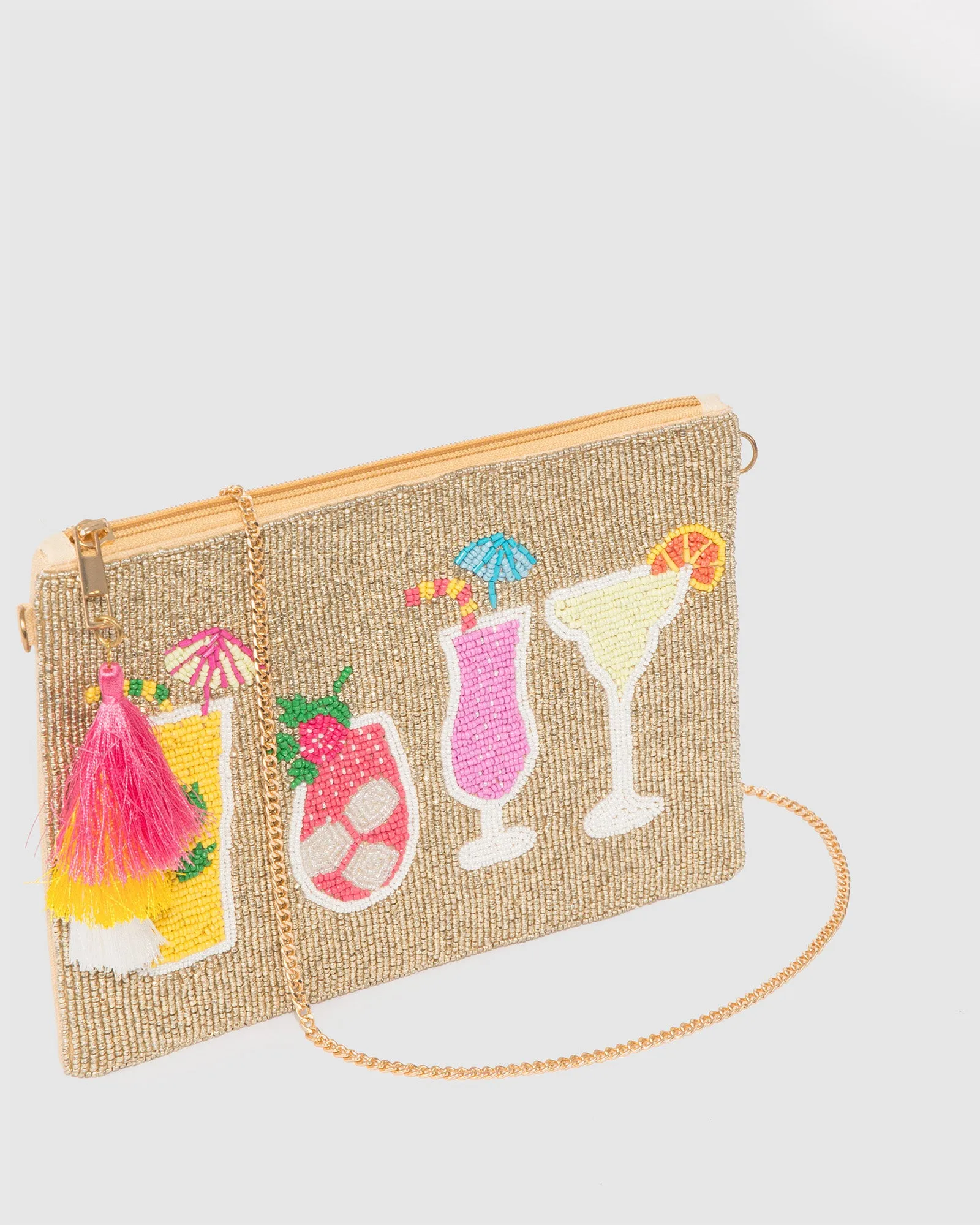 Multi Colour Cocktail Beaded Clutch Bag sold by Collete Hayman product image thumbnail 3
