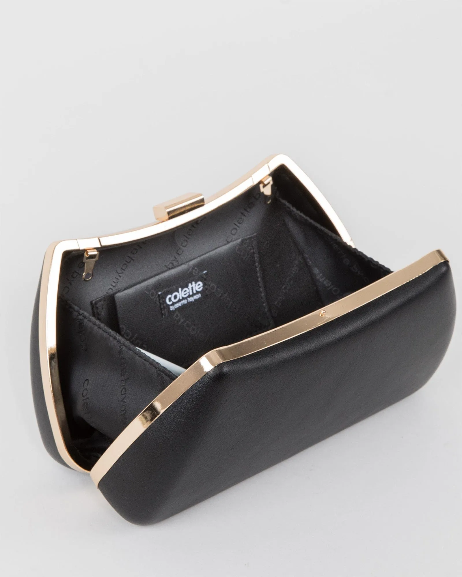 Black Lola Hardcase Clutch Bag sold by Collete Hayman product image thumbnail 5