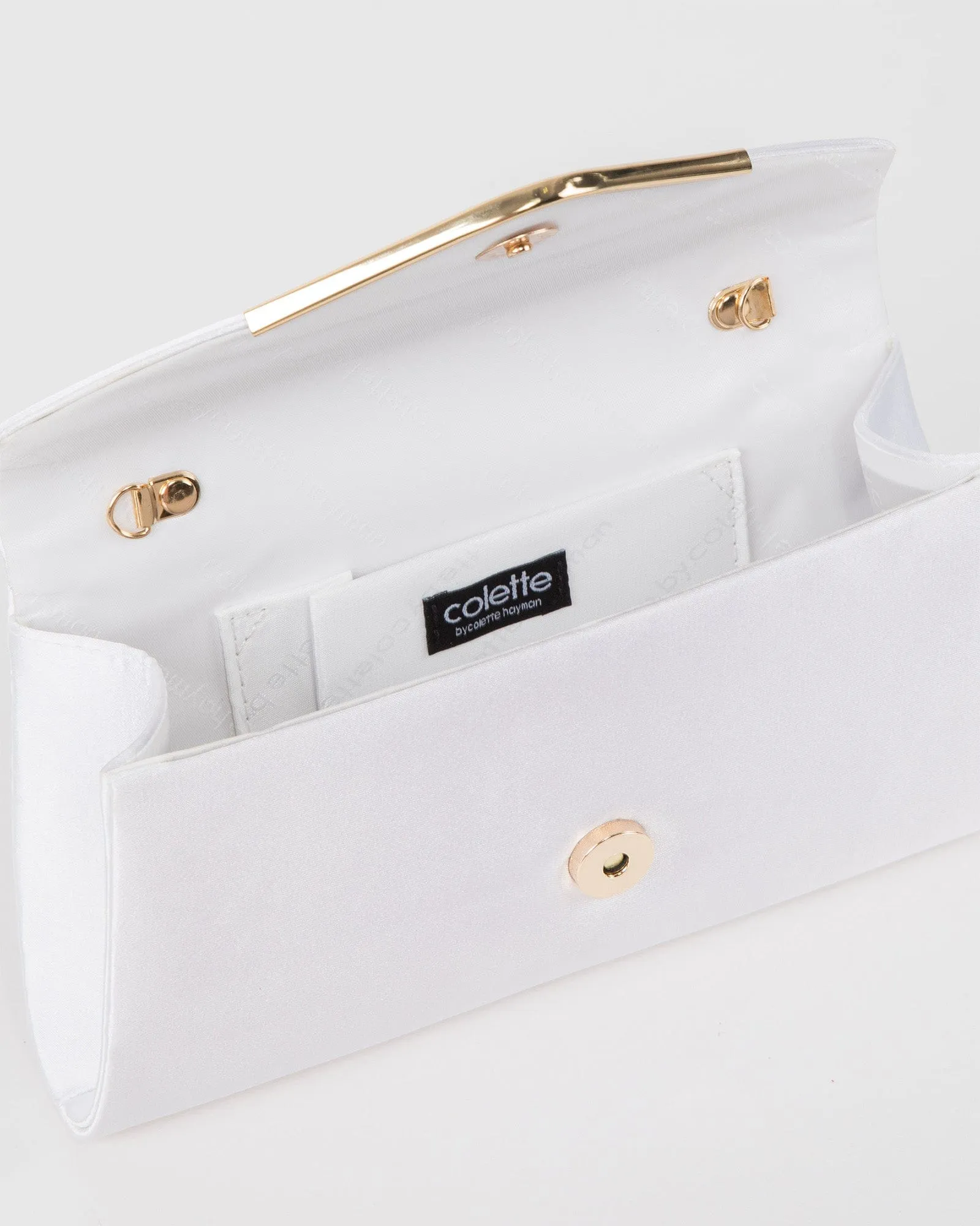 White Paula Weave Clutch Bag sold by Collete Hayman product image thumbnail 5